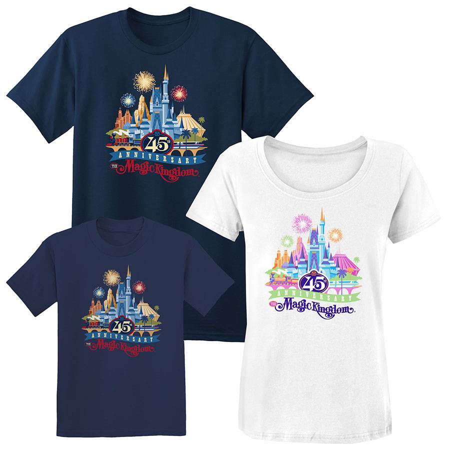 Magic Kingdom 45th Anniversary merchandise