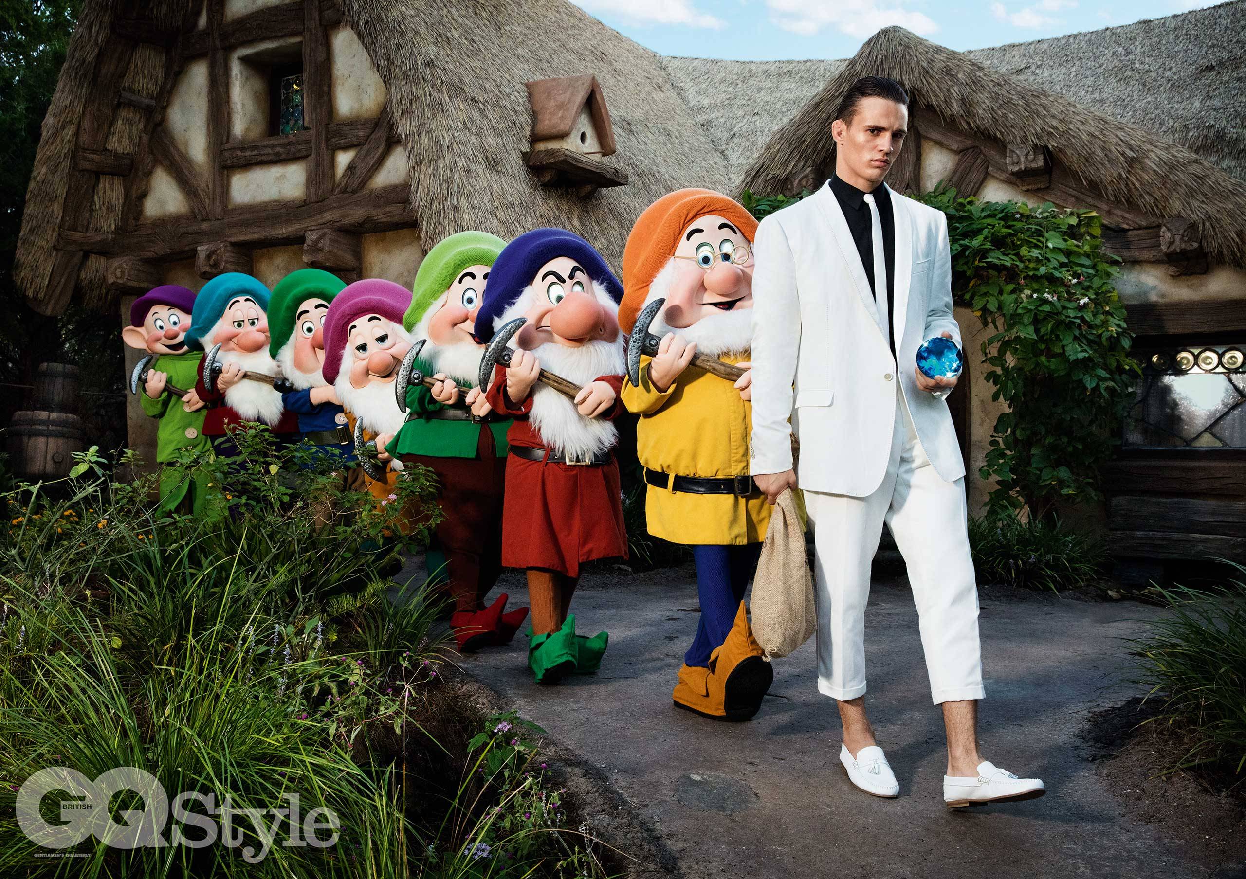 GQ Style magazine menswear fashion shoot at Walt Disney World Resort