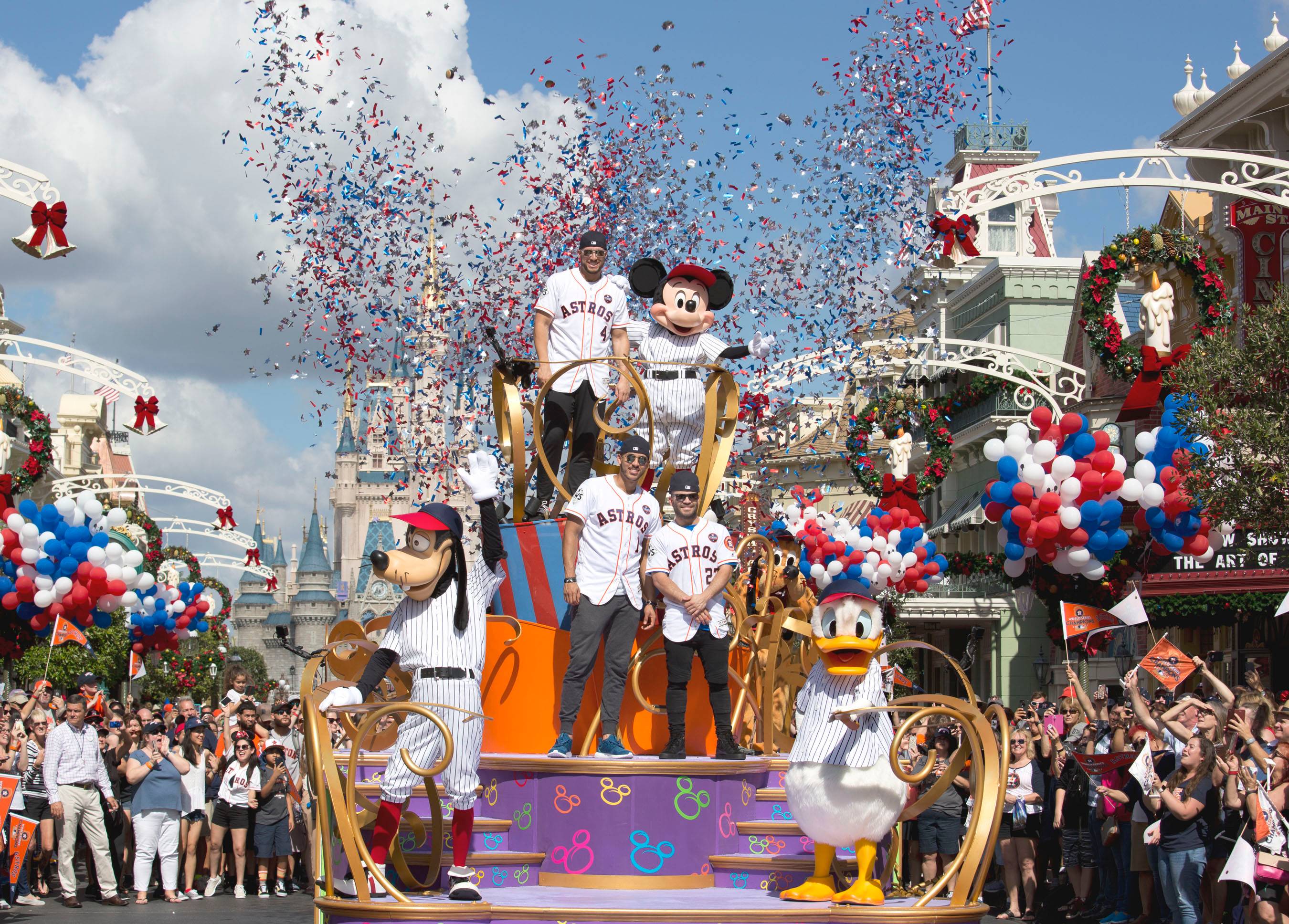 VIDEO - Houston Astros players celebrate team's First-Ever World Series title with victory parade at Walt Disney World Resort