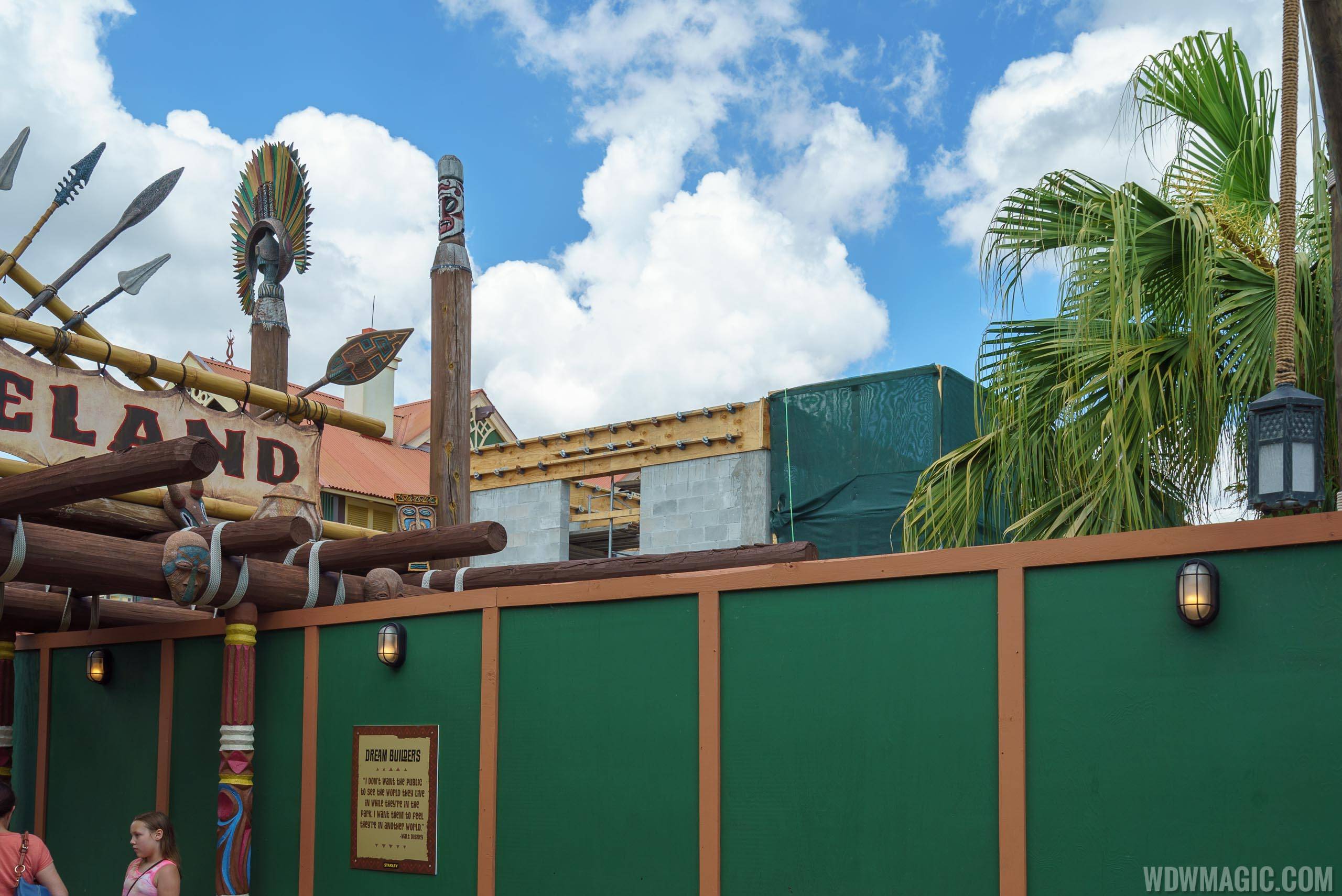 Club 33 location under construction in Adventureland at the Magic Kingdom