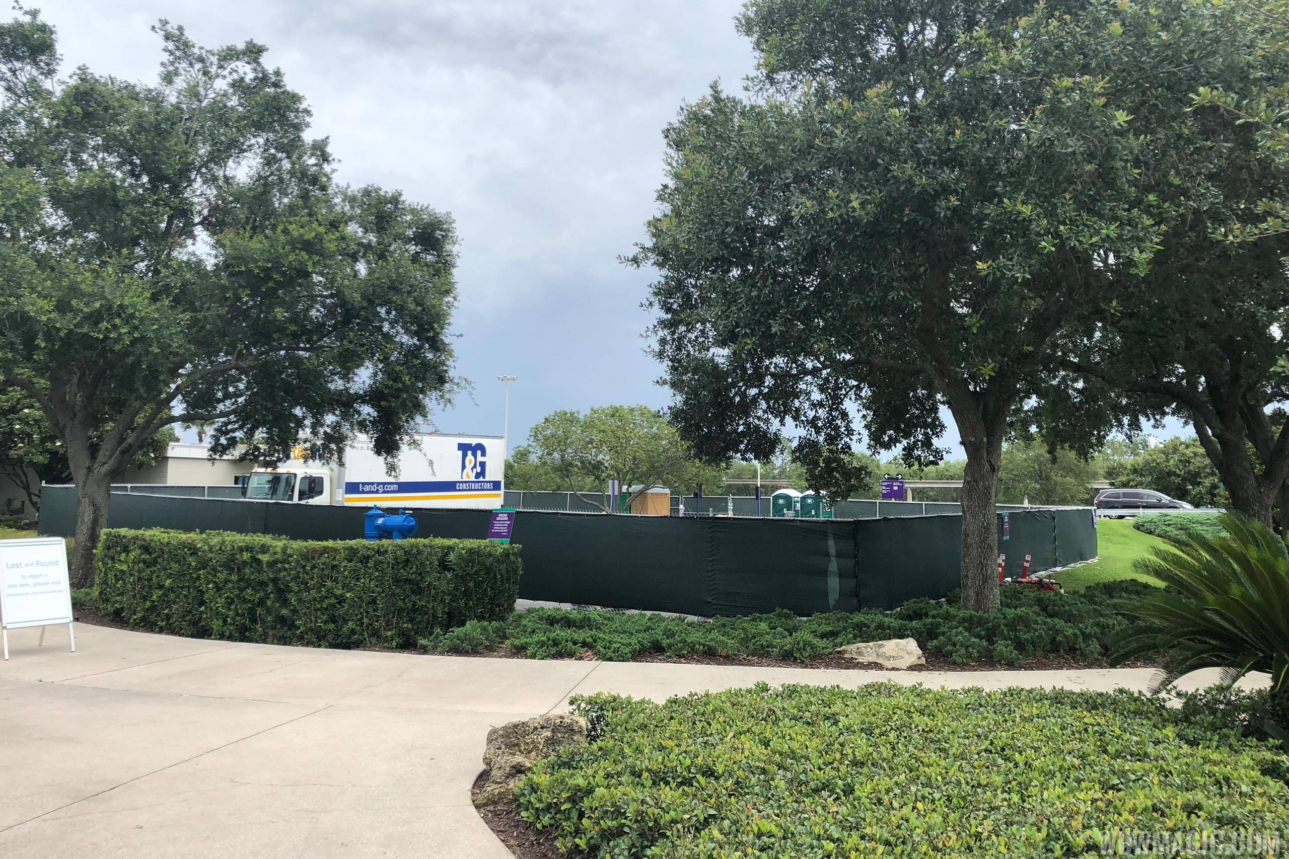 PHOTOS - Walls up around former Lost and Found center at the TTC