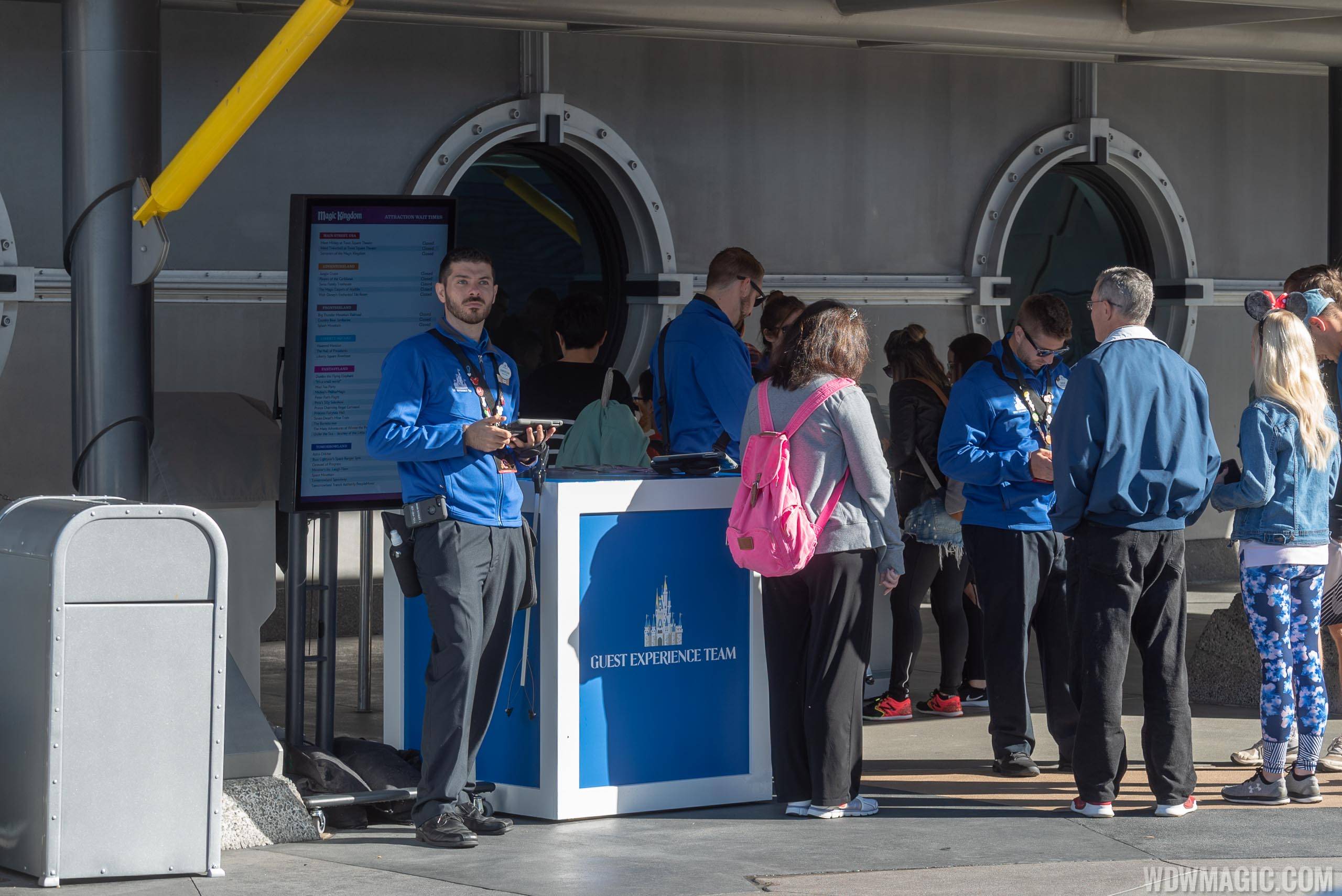 Guest Experience Team station in Tomorrowland