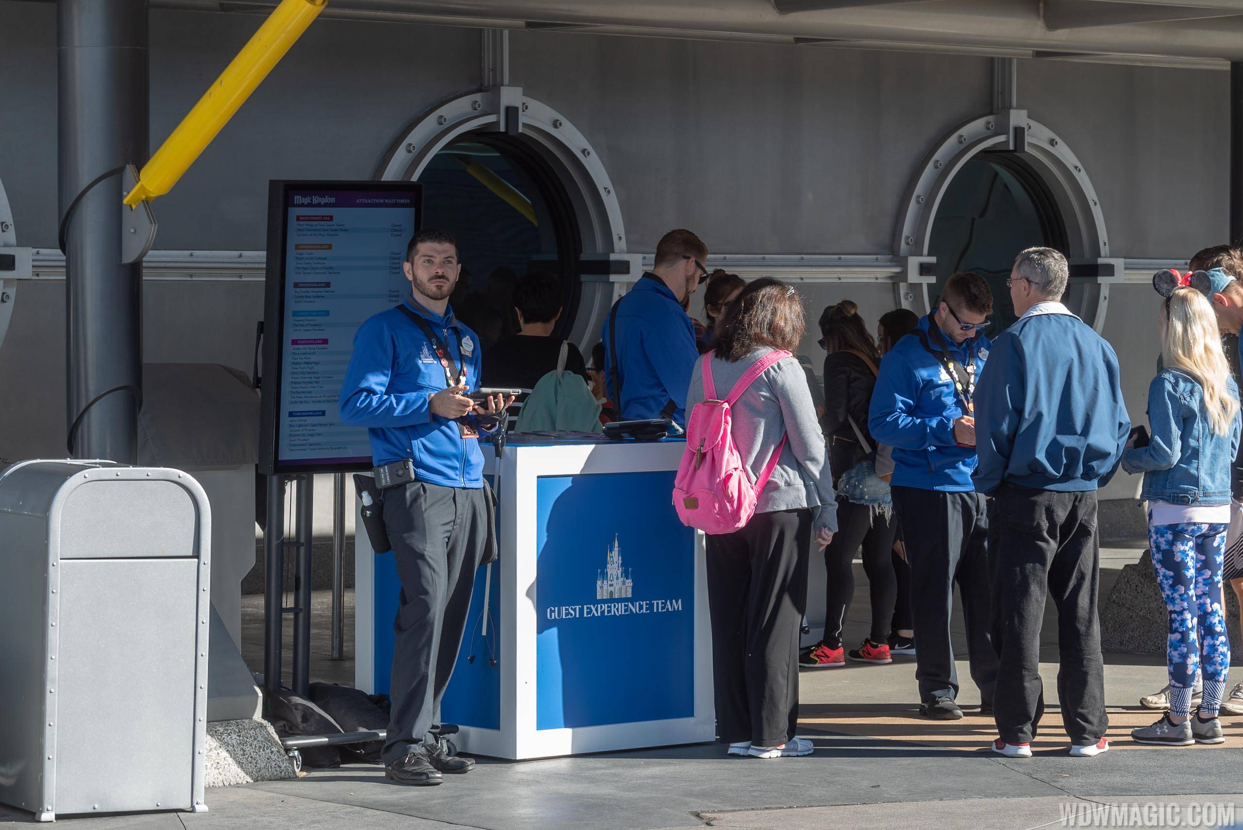 PHOTO - Guest Experience Teams deployed throughout Magic Kingdom to help with peak crowds