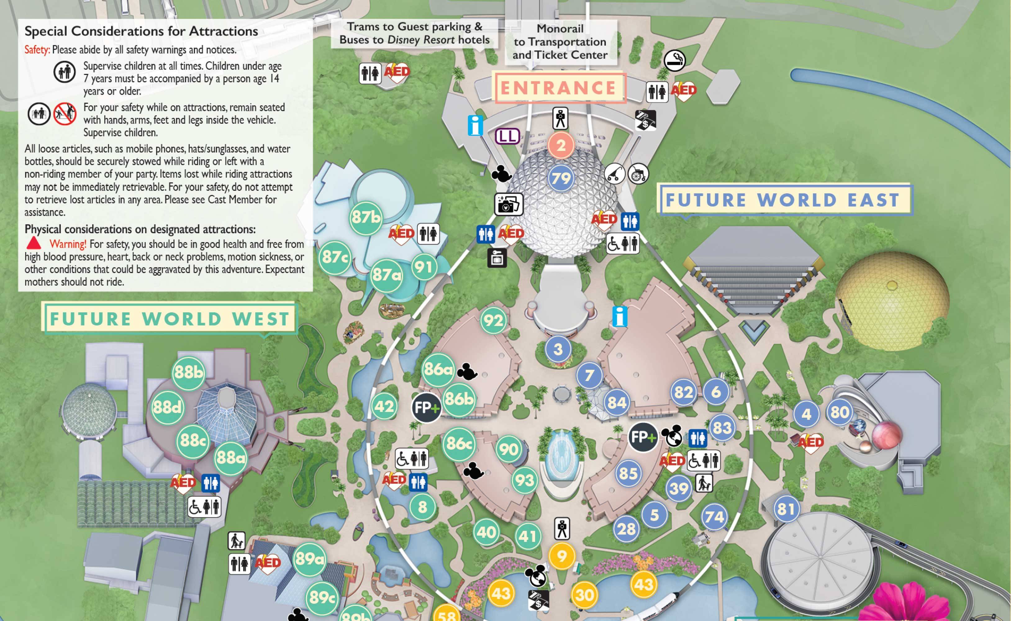 Walt Disney World theme park smoking locations - May 1 2019