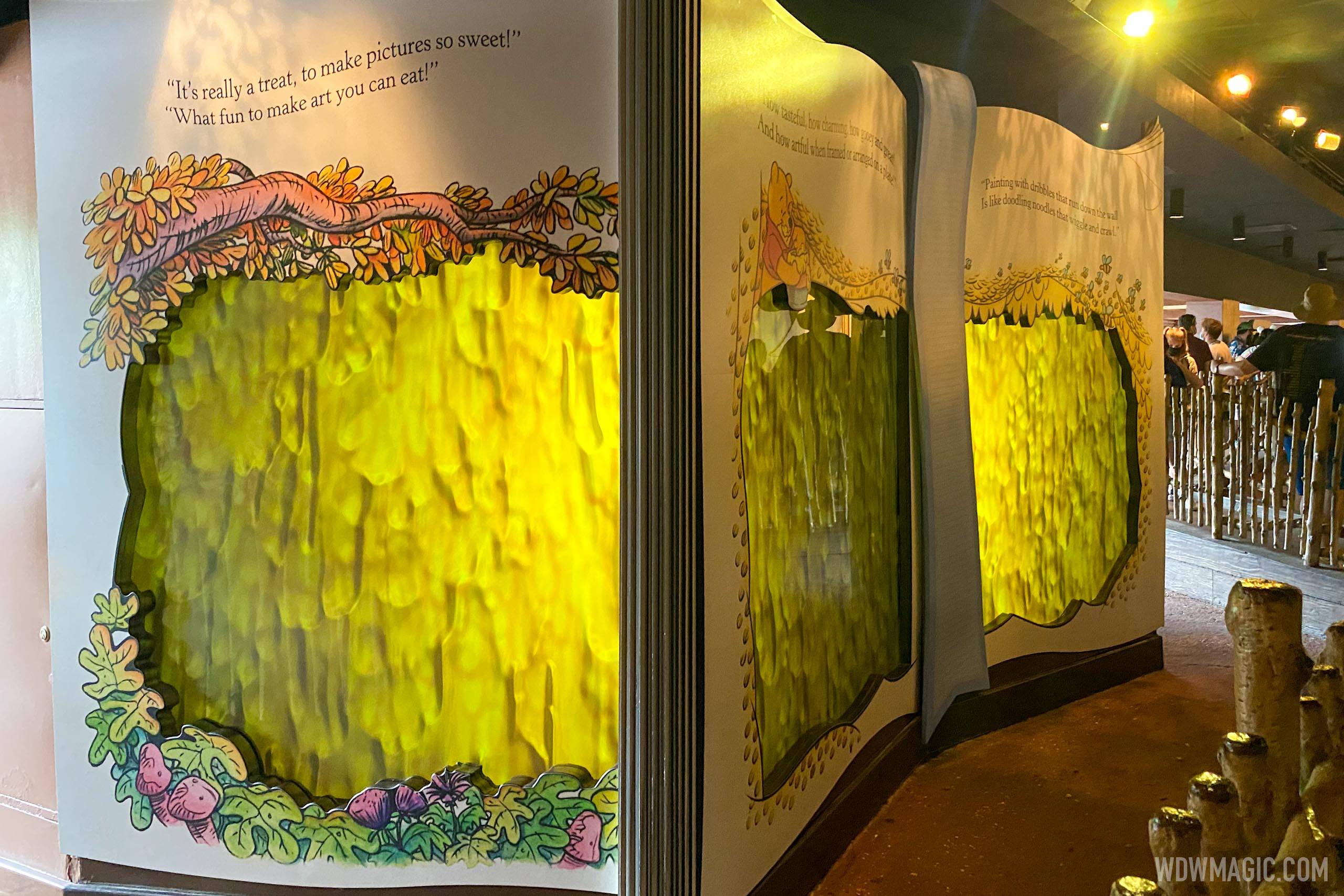 Interactive areas roped off in Pooh queue 