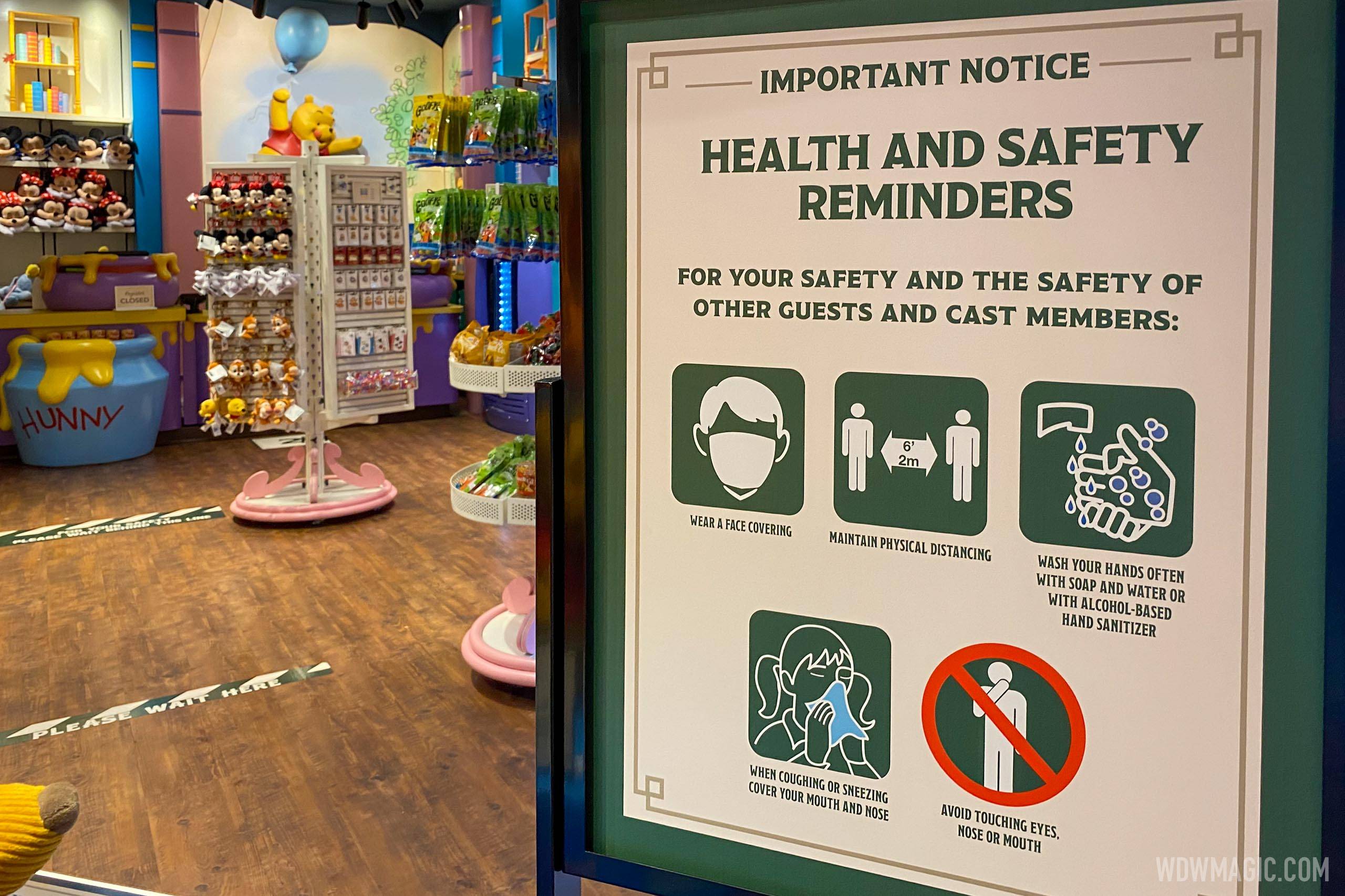 6ft of distancing will remain at Disney World's stores