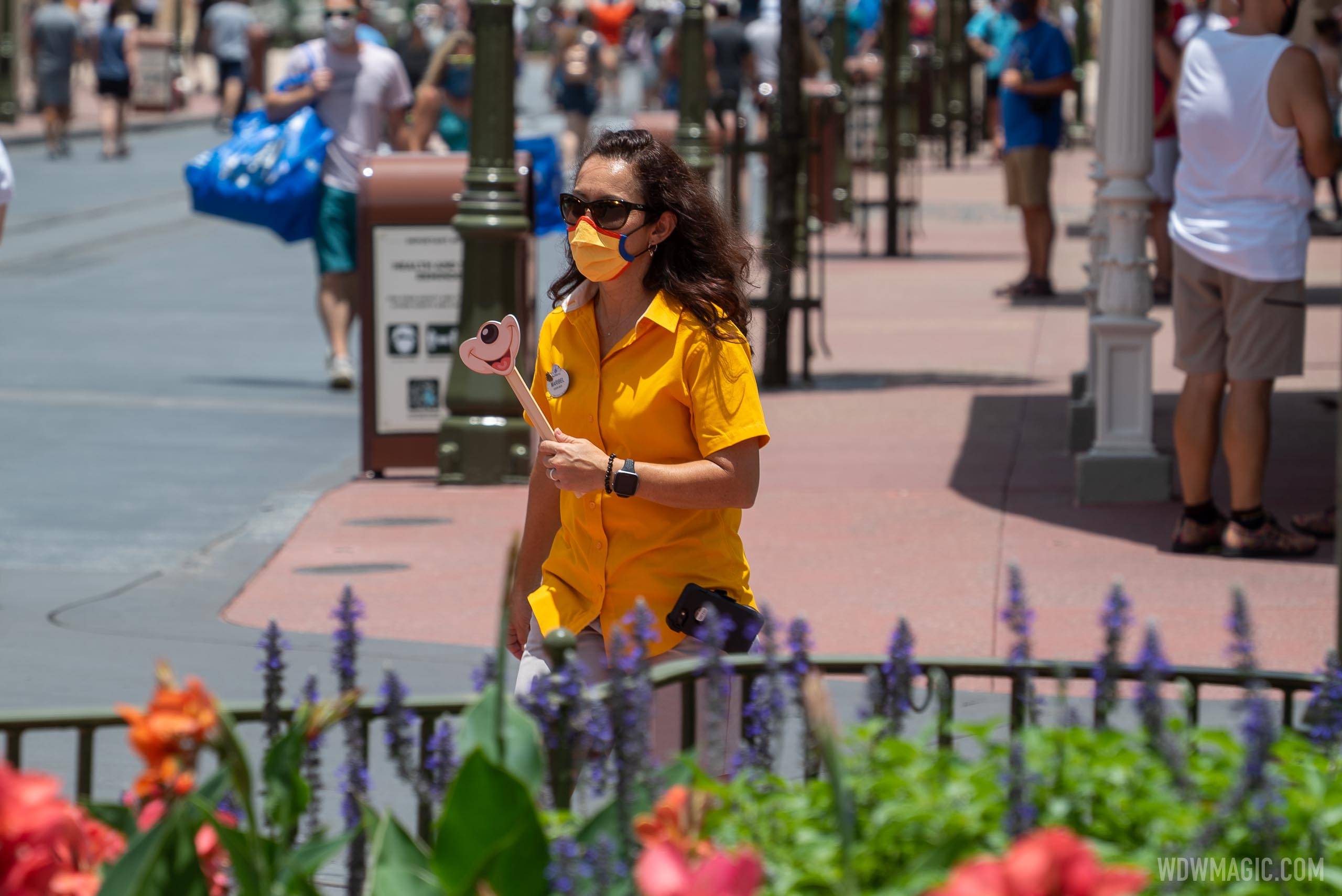 Special teams of Cast Members enforce mask use at Magic Kingdom in July 2020