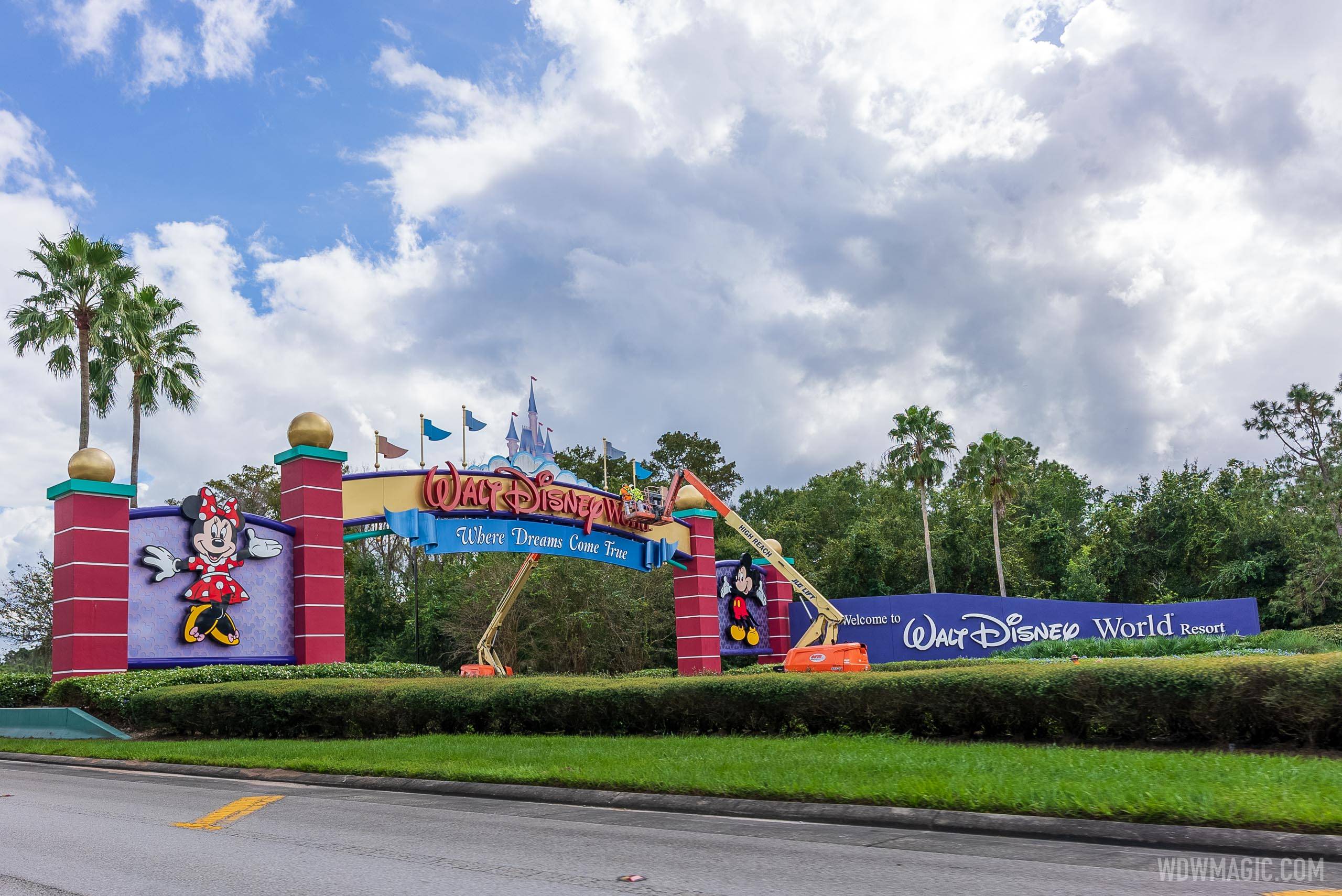 PHOTOS - Work gets underway on the new look Walt Disney World gateways