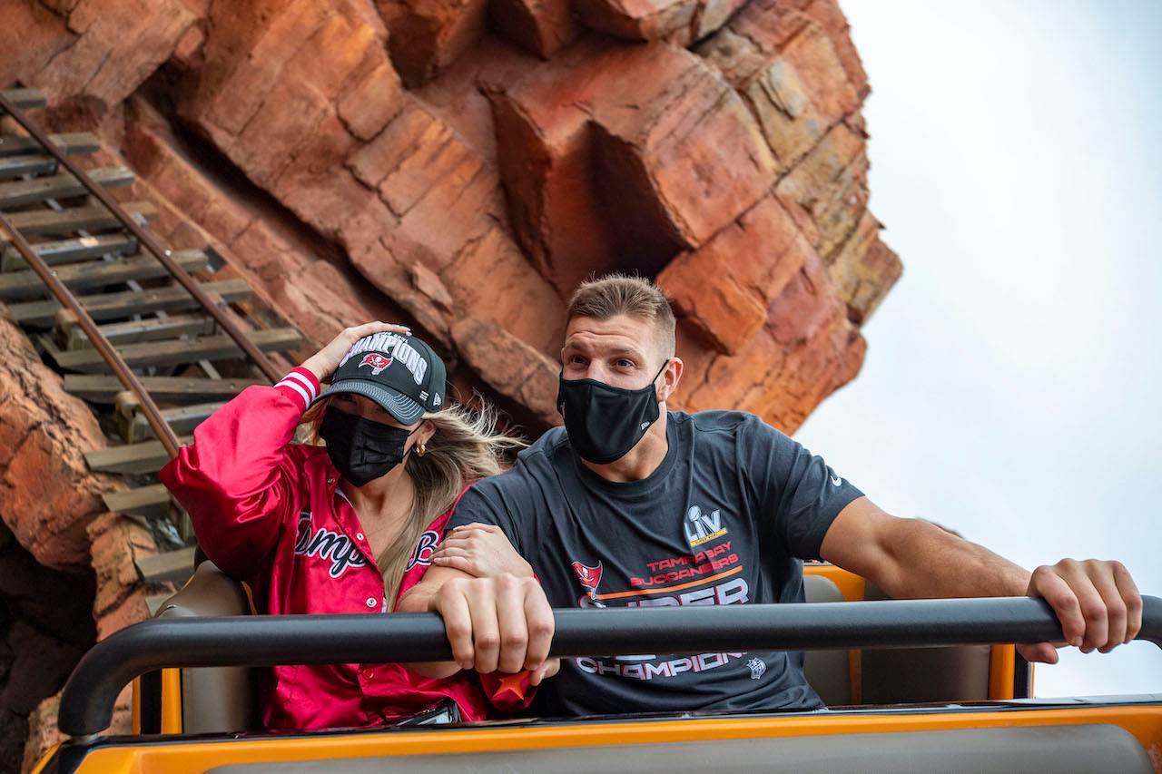 Rob Gronkowski visits Walt Disney World after Super Bowl LV victory