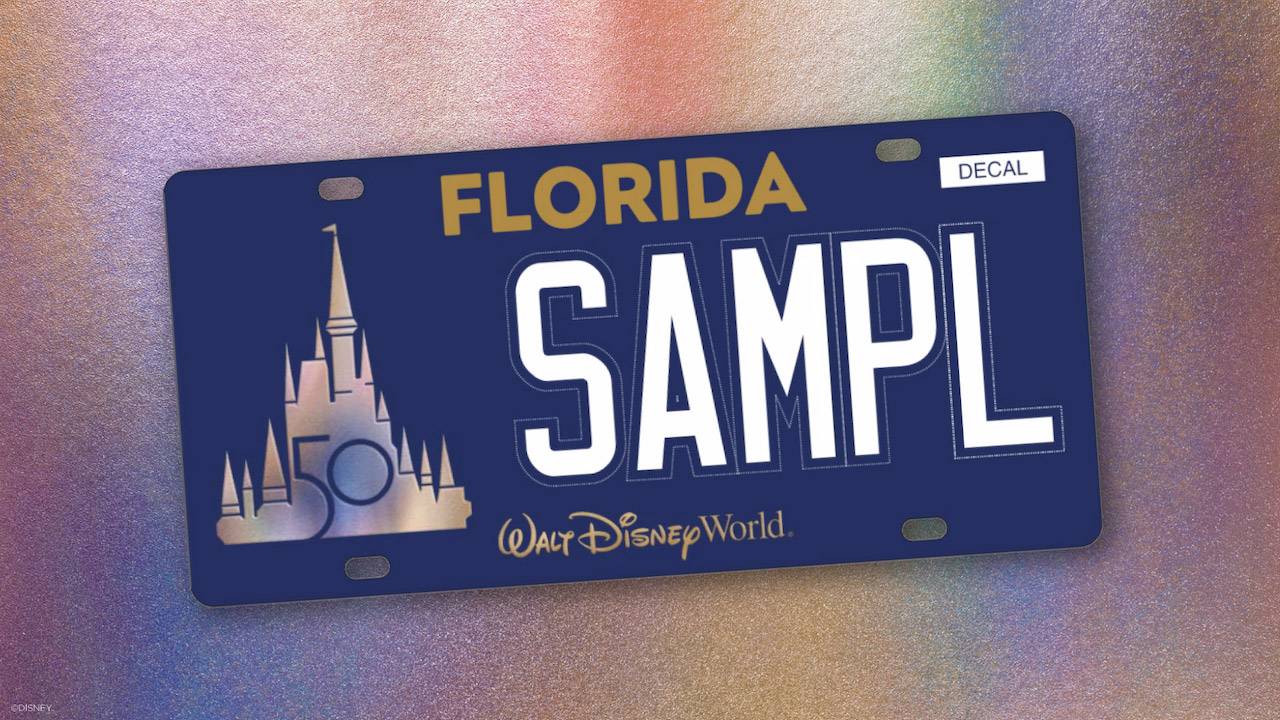 Walt Disney World's 50th anniversary license plate reaches its pre-sale requirement to begin production