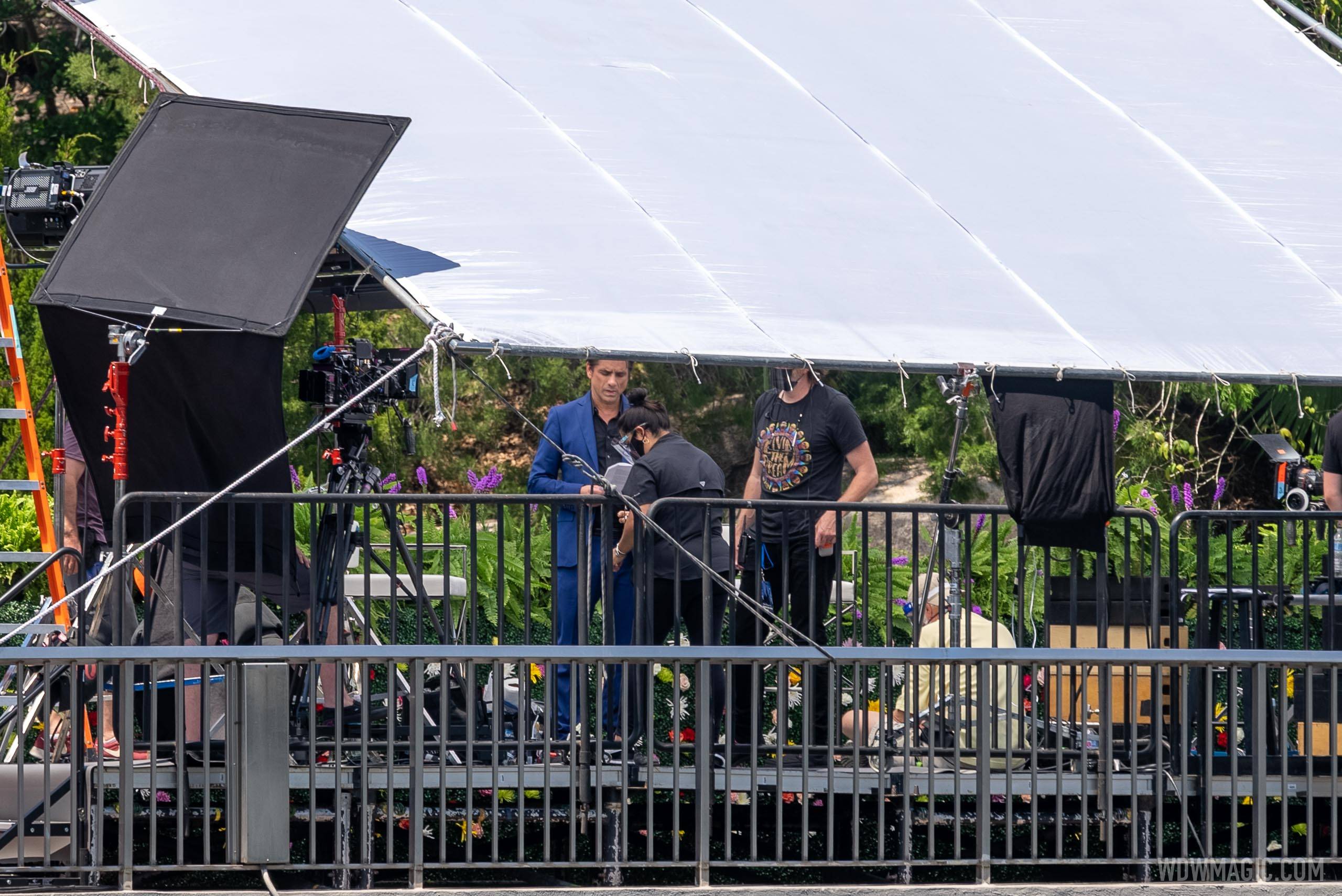 John Stamos at Magic Kingdom as part of filming for American Idol Disney Night