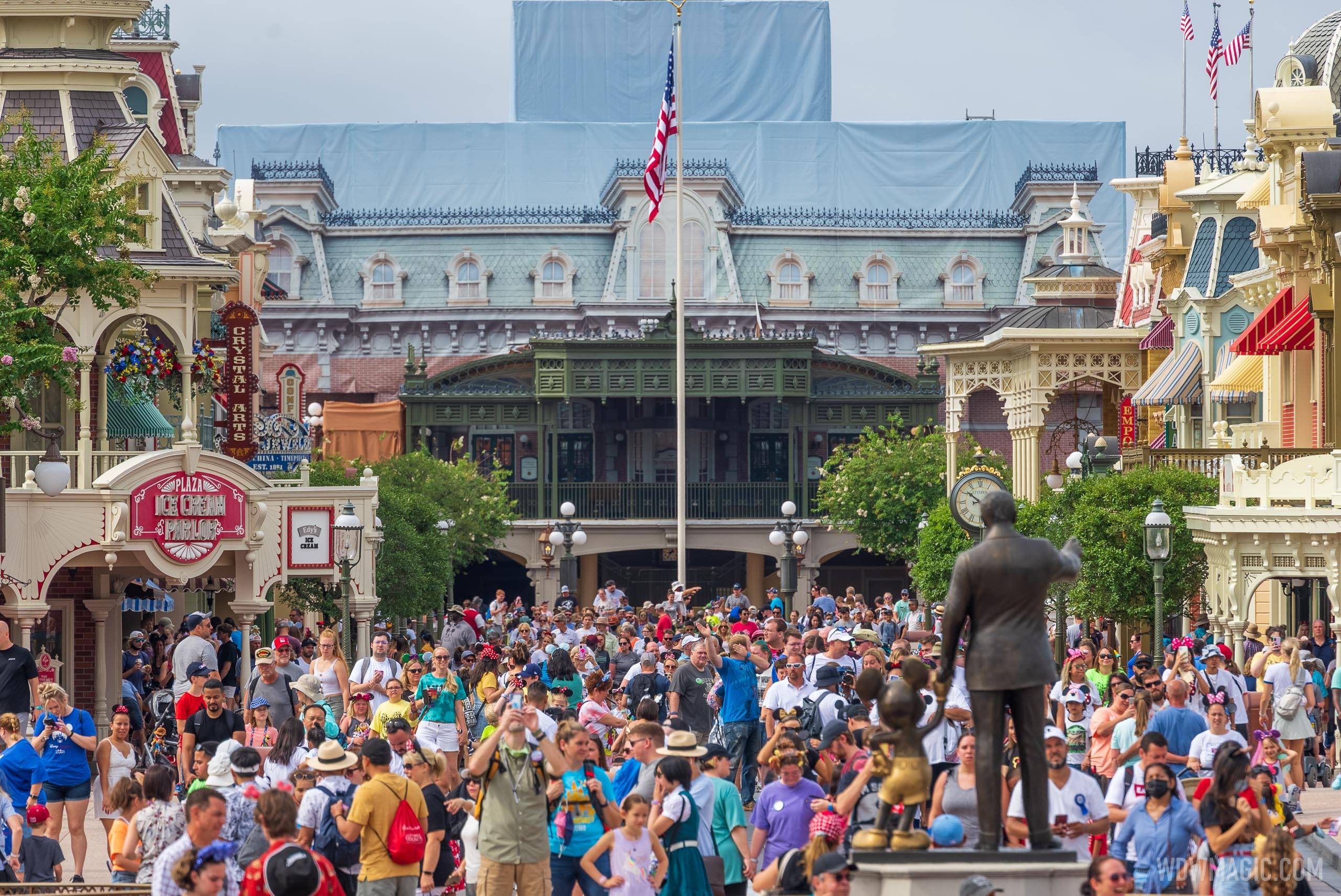 Most Disney World guests are not wearing masks either indoor or outdoors as the new rules come into effect
