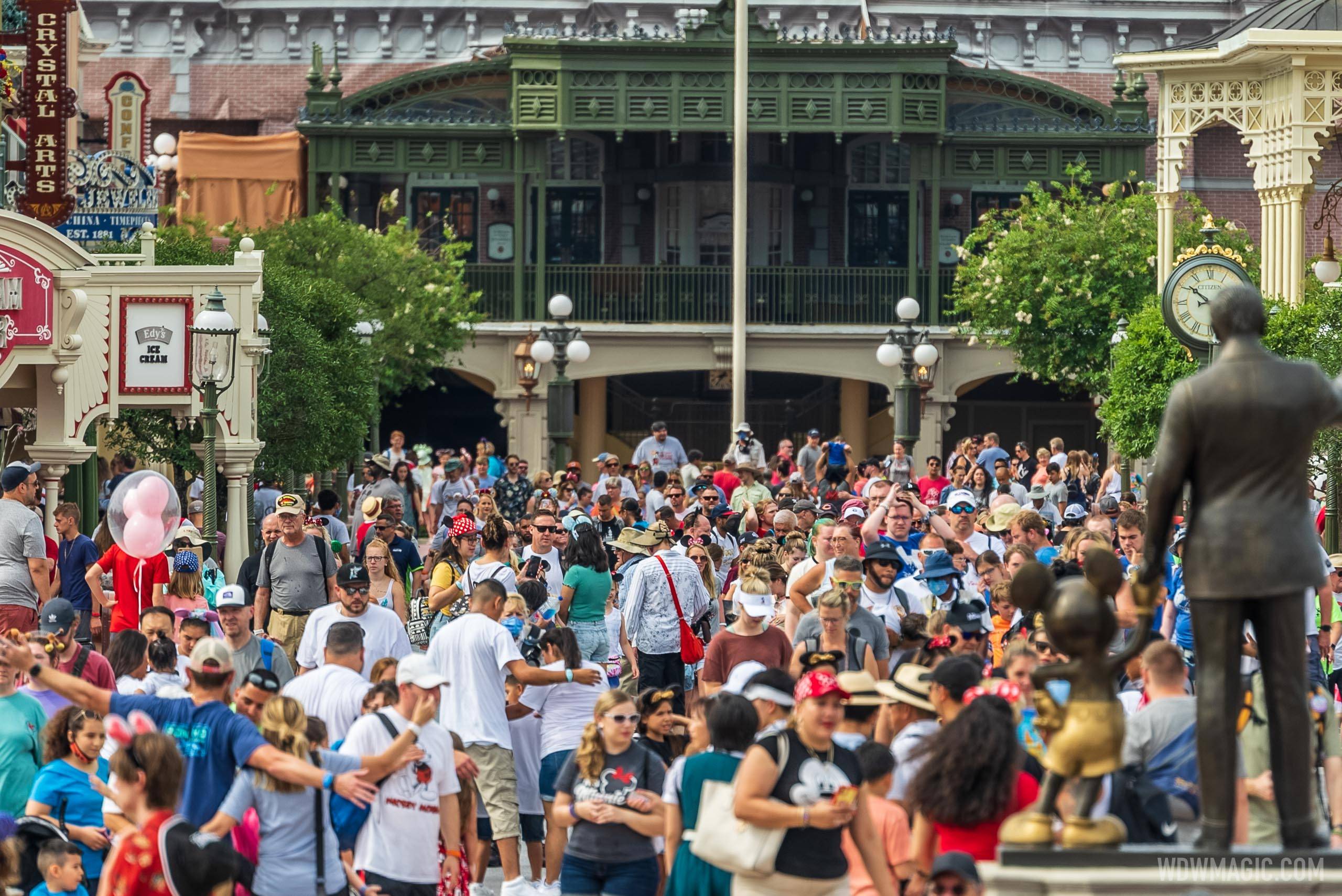 What has changed as Disney no longer requires masks to be worn and physical distancing is gone at the Walt Disney World theme parks