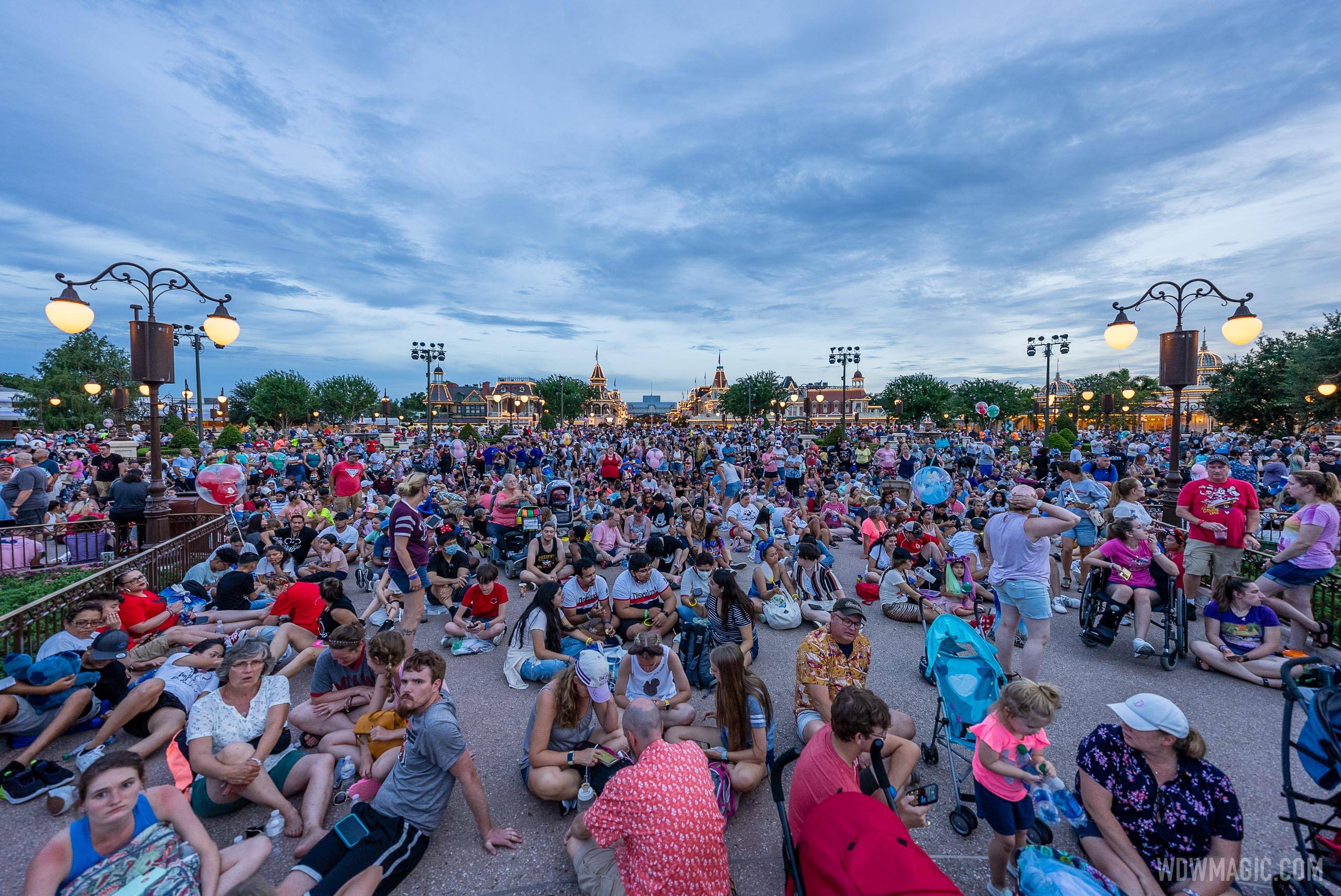 July crowds for Happily Ever After at Magic Kingdom