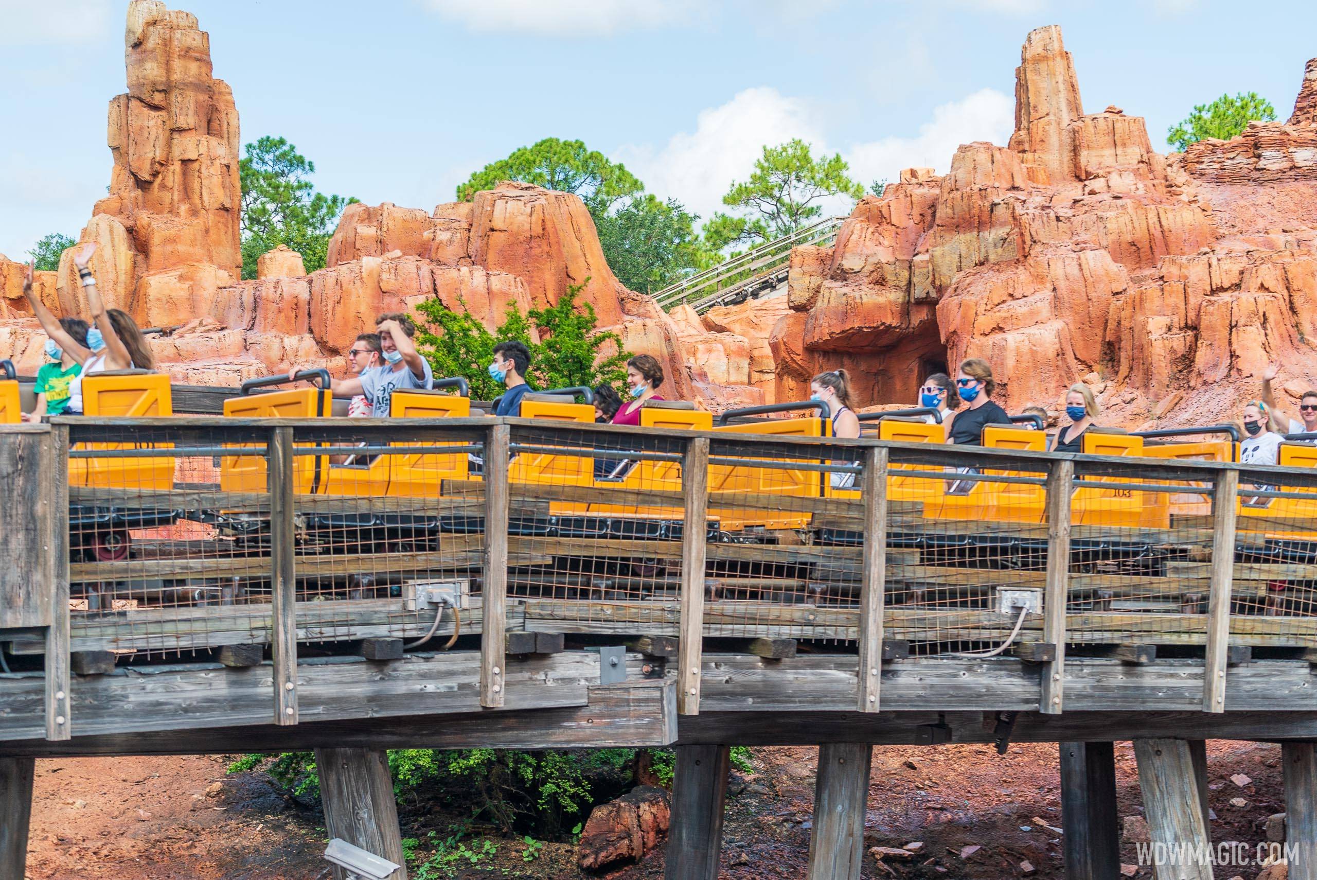 Masks required on Big Thunder Mountain railroad