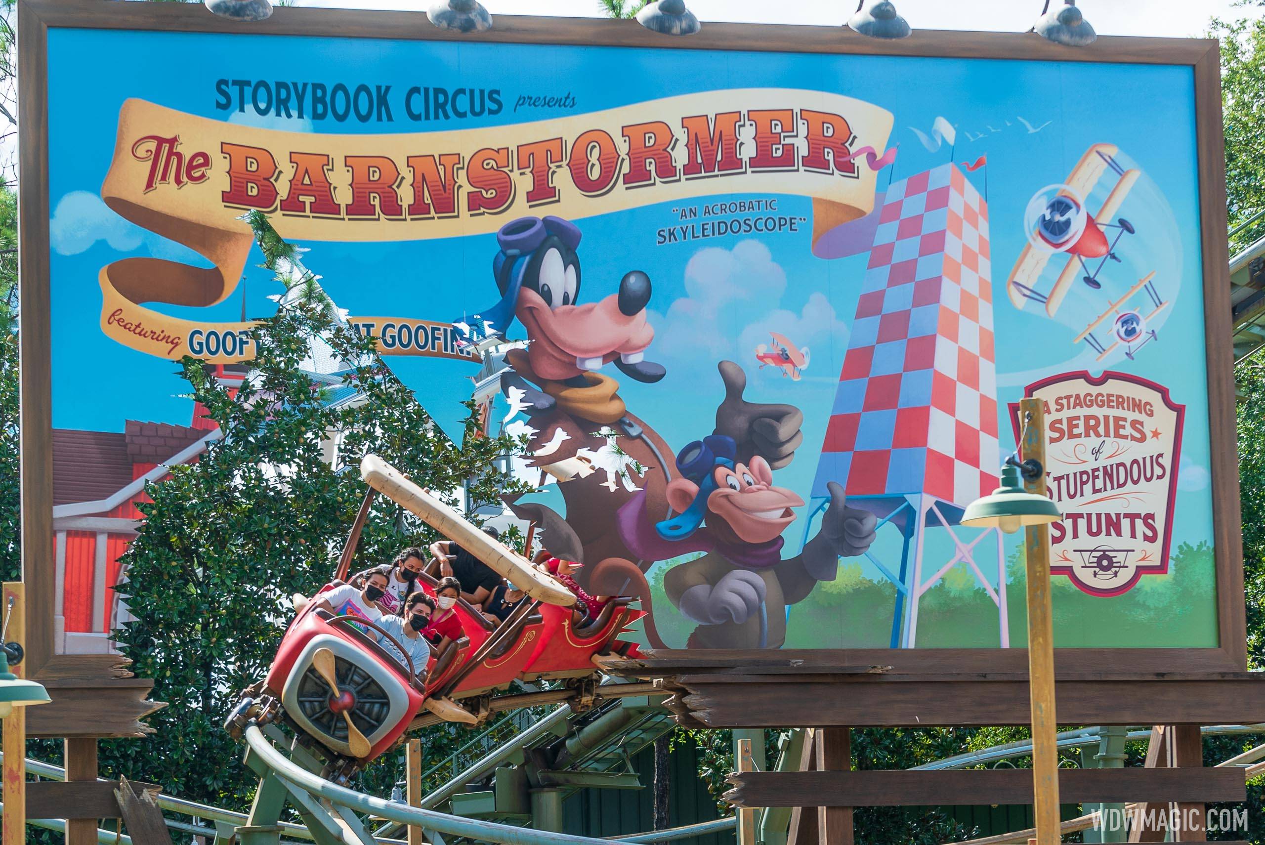 Masks will no longer be required on outdoor coasters like Barnstormer