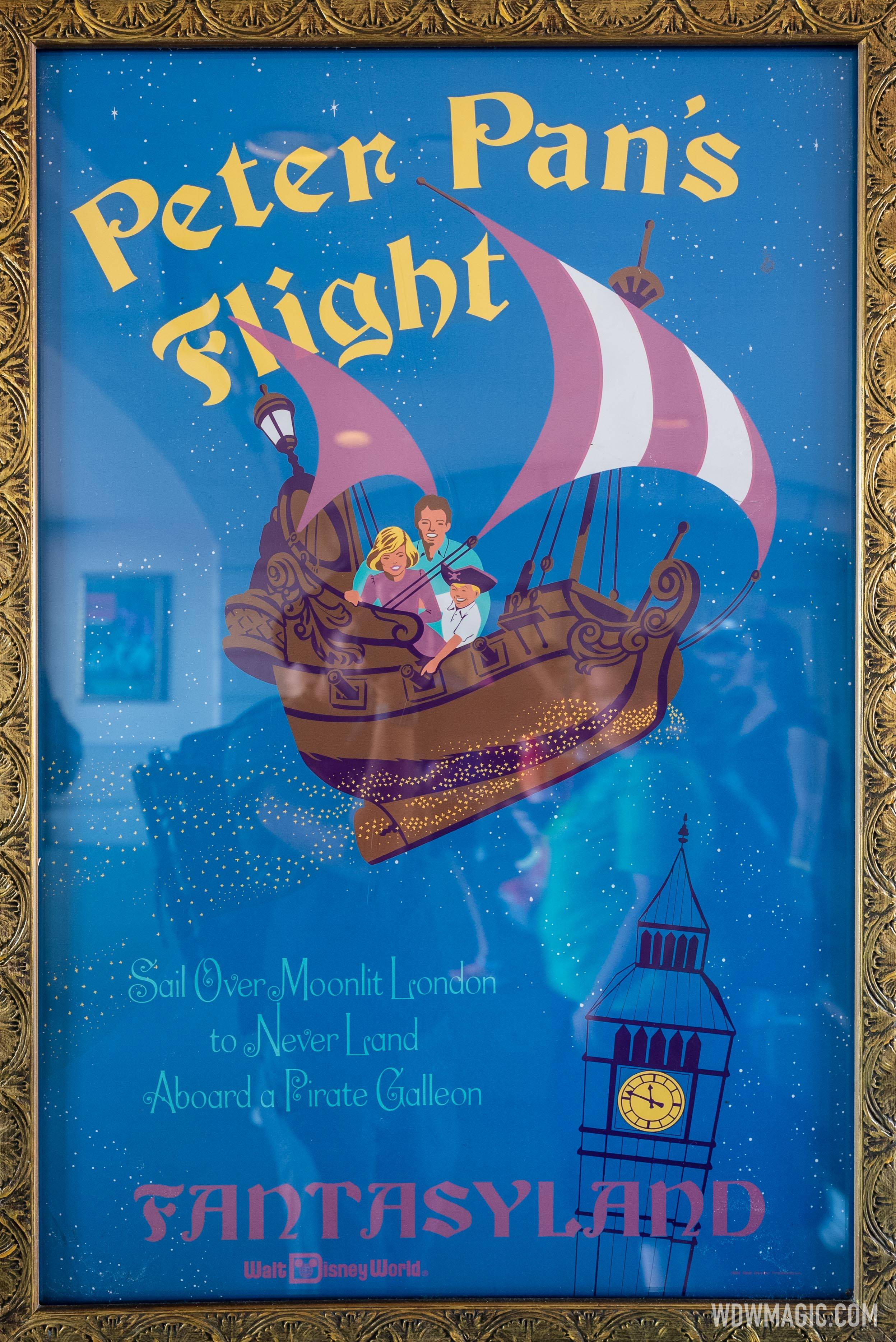 Magic Kingdom vintage attraction poster - Peter Pan's Flight