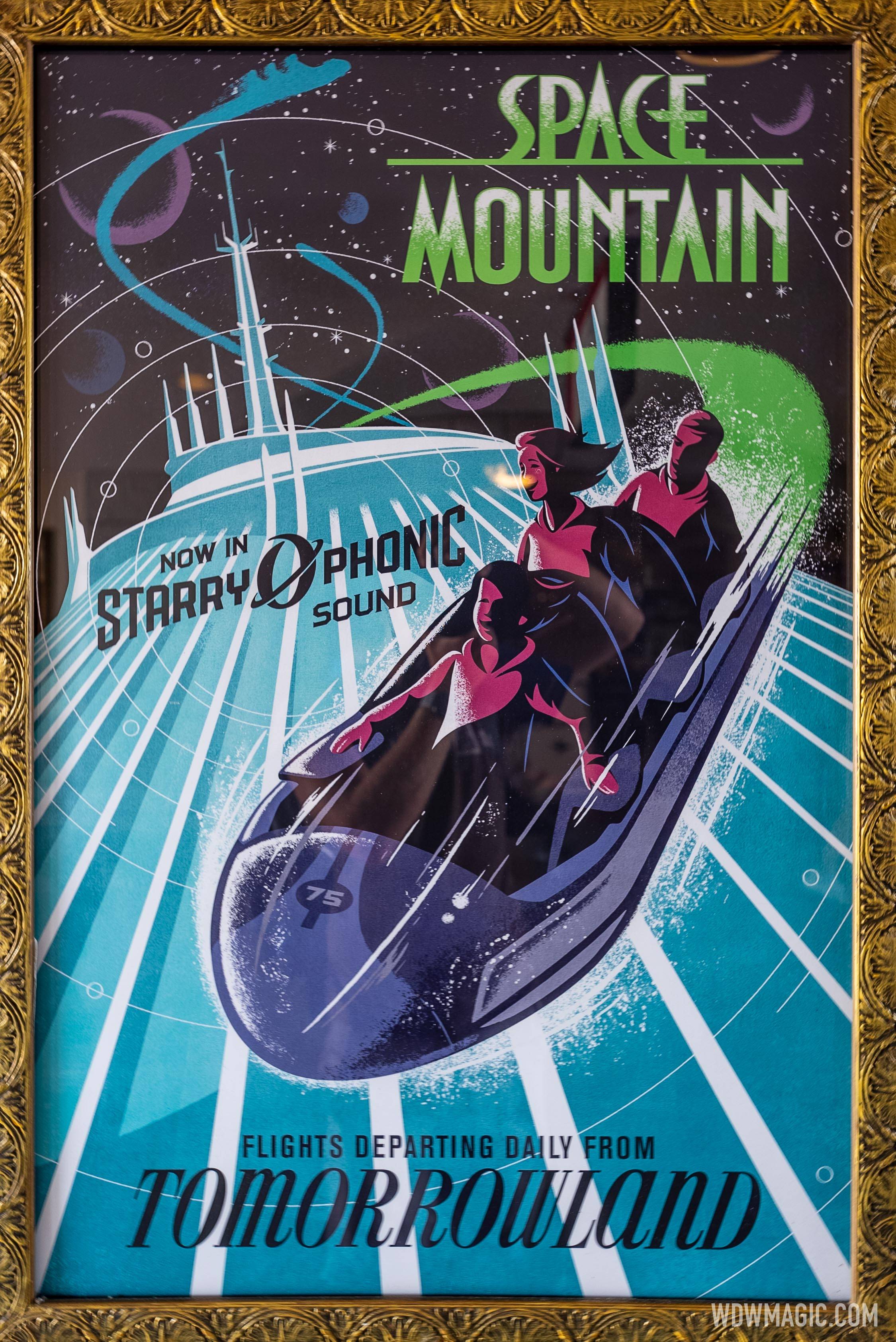 Magic Kingdom vintage attraction poster - Space Mountain