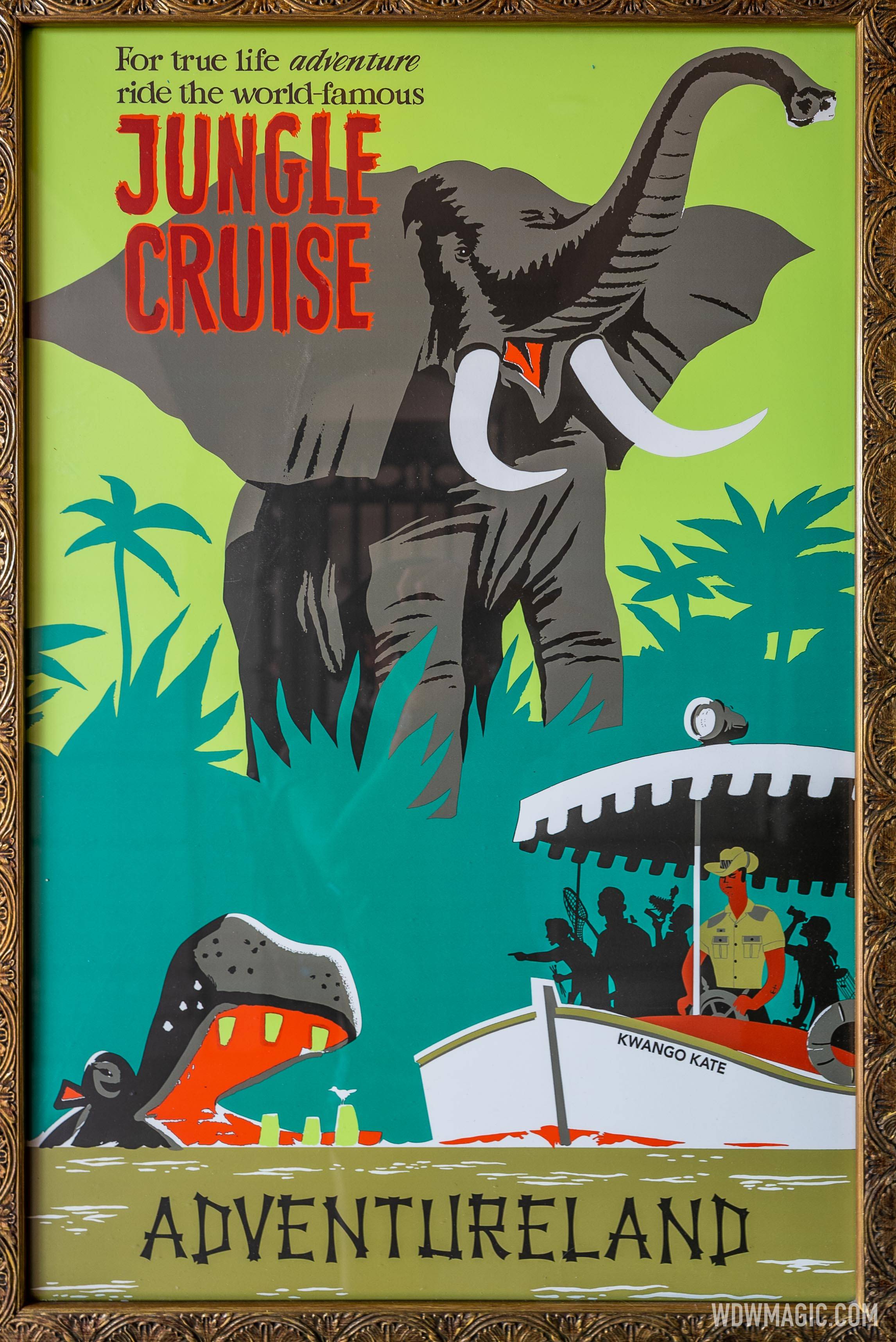 Magic Kingdom vintage attraction poster - Jungle Cruise