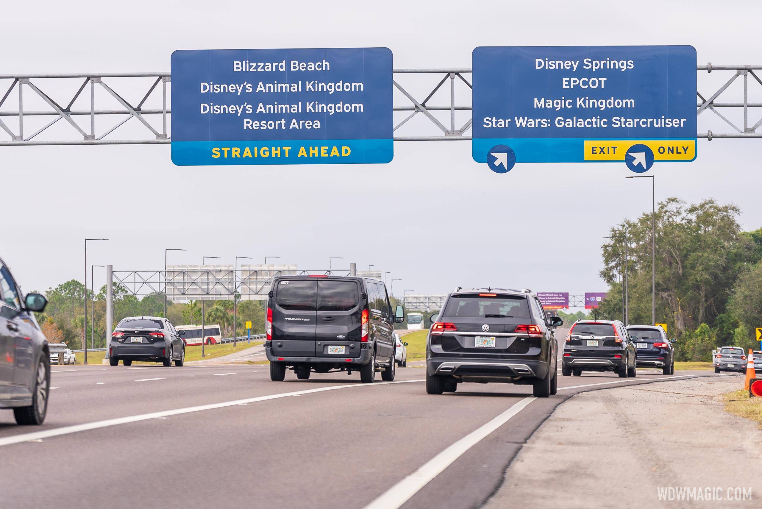 Walt Disney World's iconic purple road signs are being replaced with an all-new look