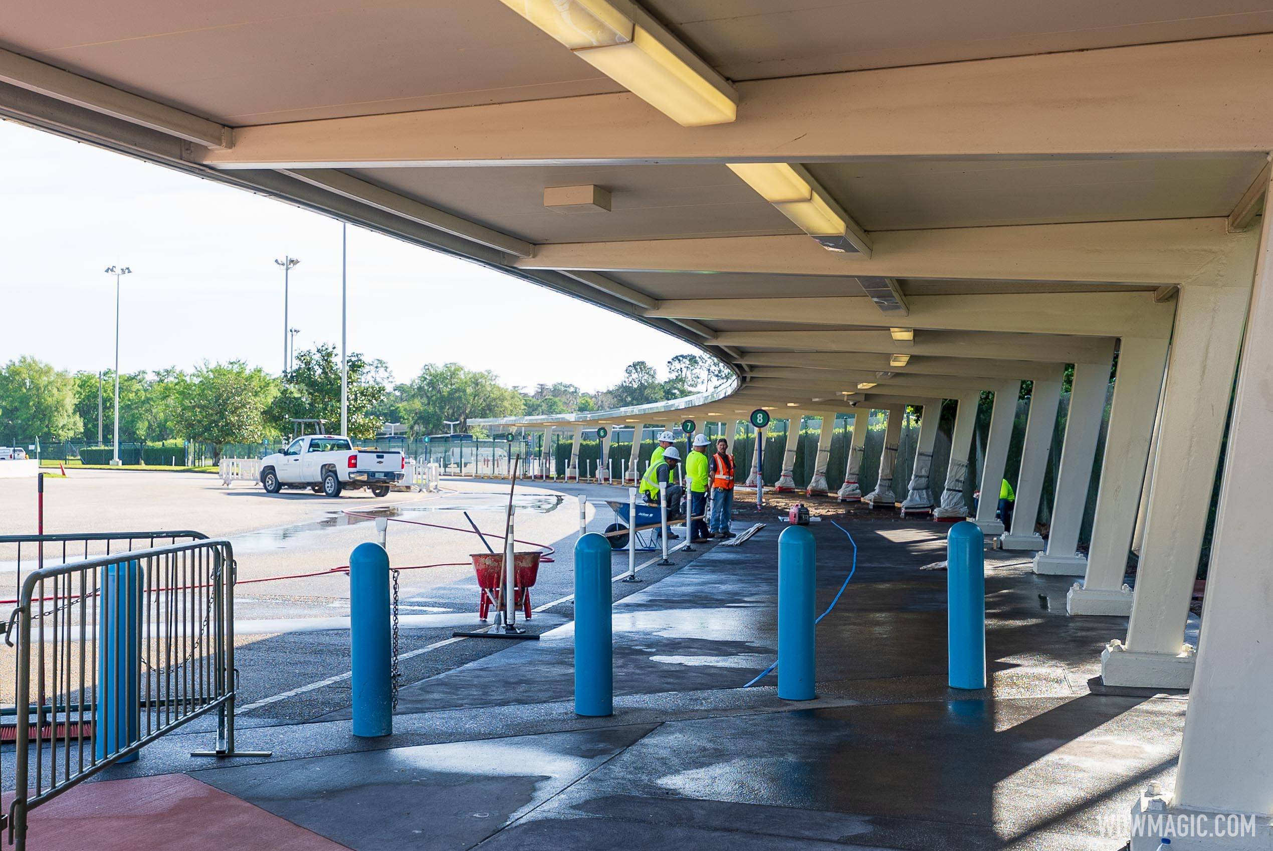 Transportation and Ticket Center bus stop refurbishment - March 2022
