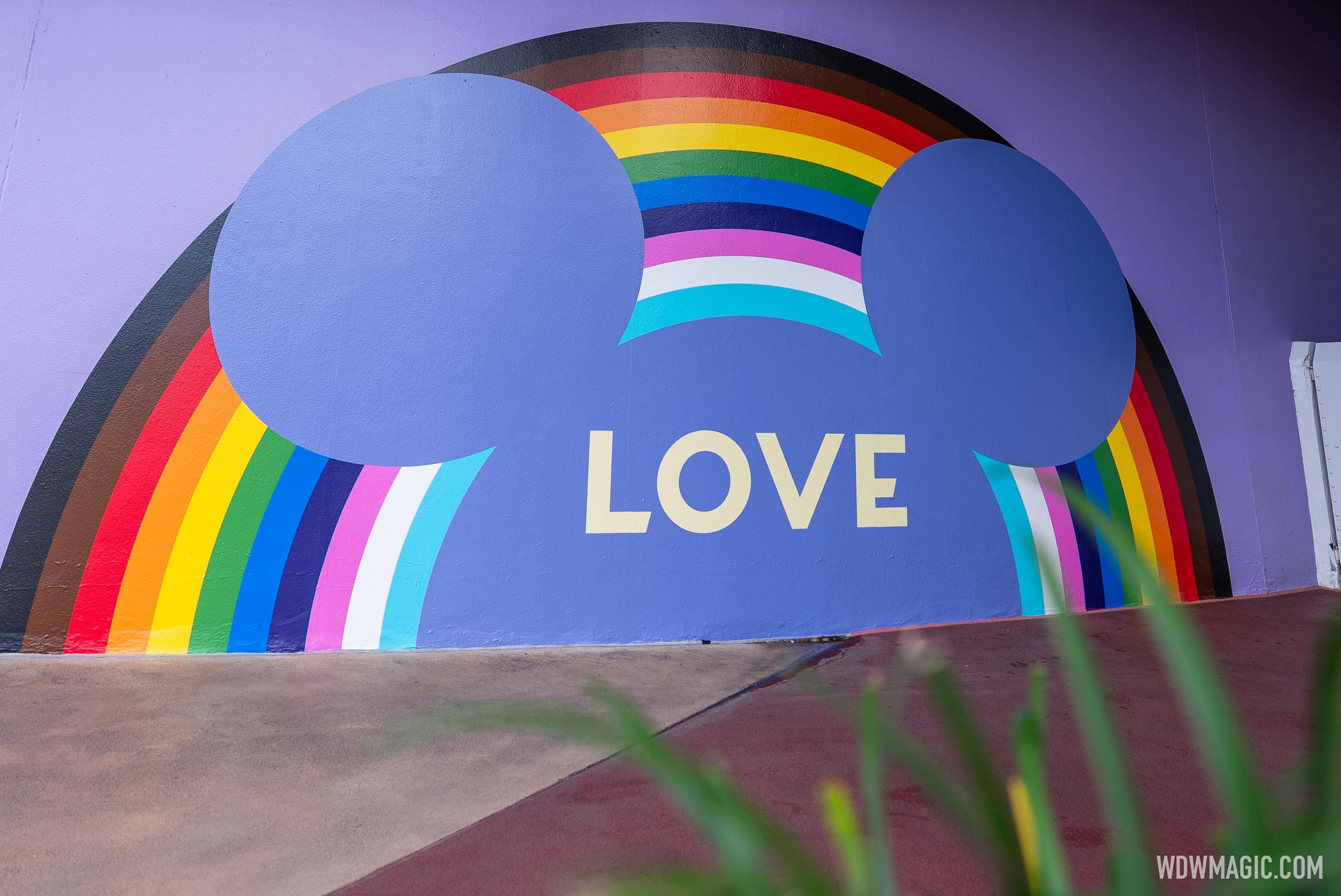 Magic Kingdom 2023 Pride Month mural
