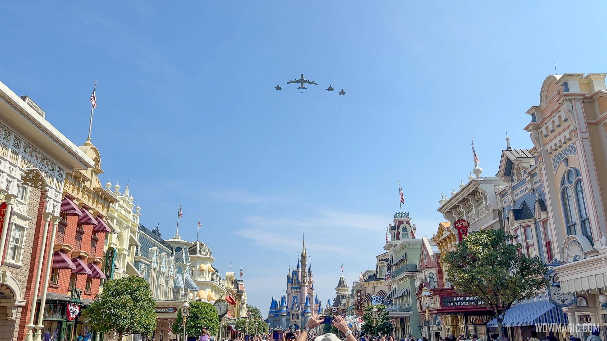 Walt Disney World kicks-off July 4 celebrations with a spectacular Air  Force flyover of Magic Kingdom