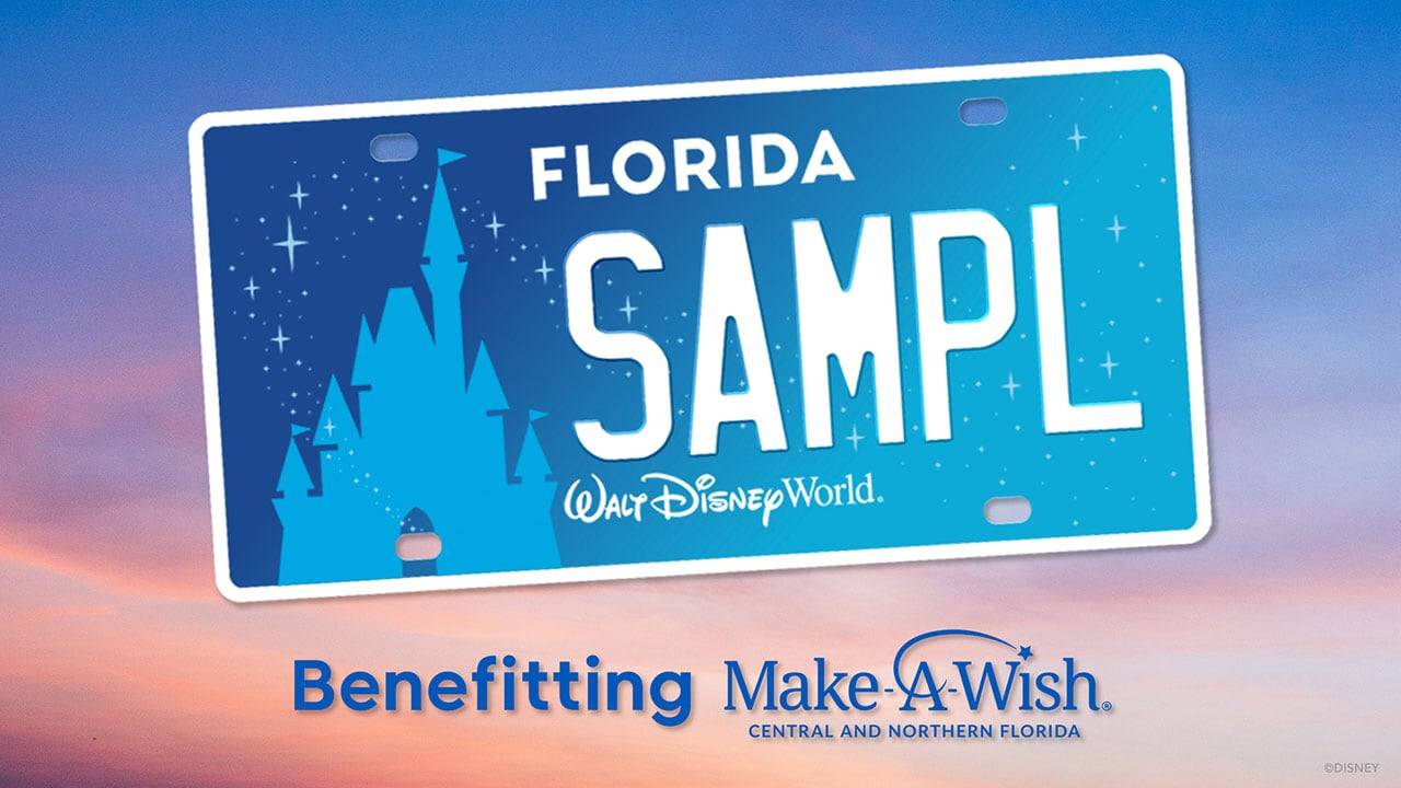 New design of Walt Disney World license plate now on sale in Florida