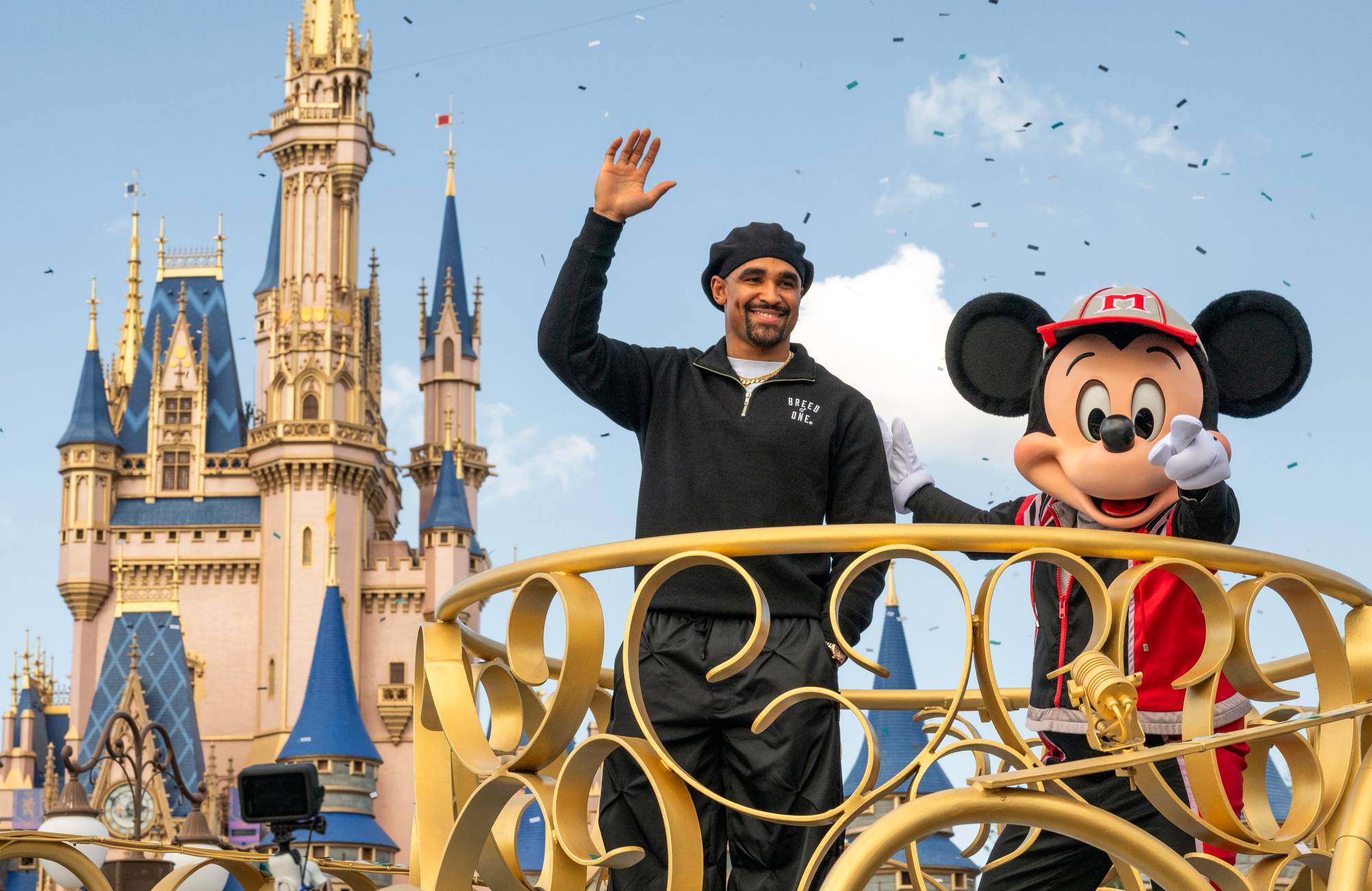 Jalen Hurts Celebrates Super Bowl Victory at Walt Disney World