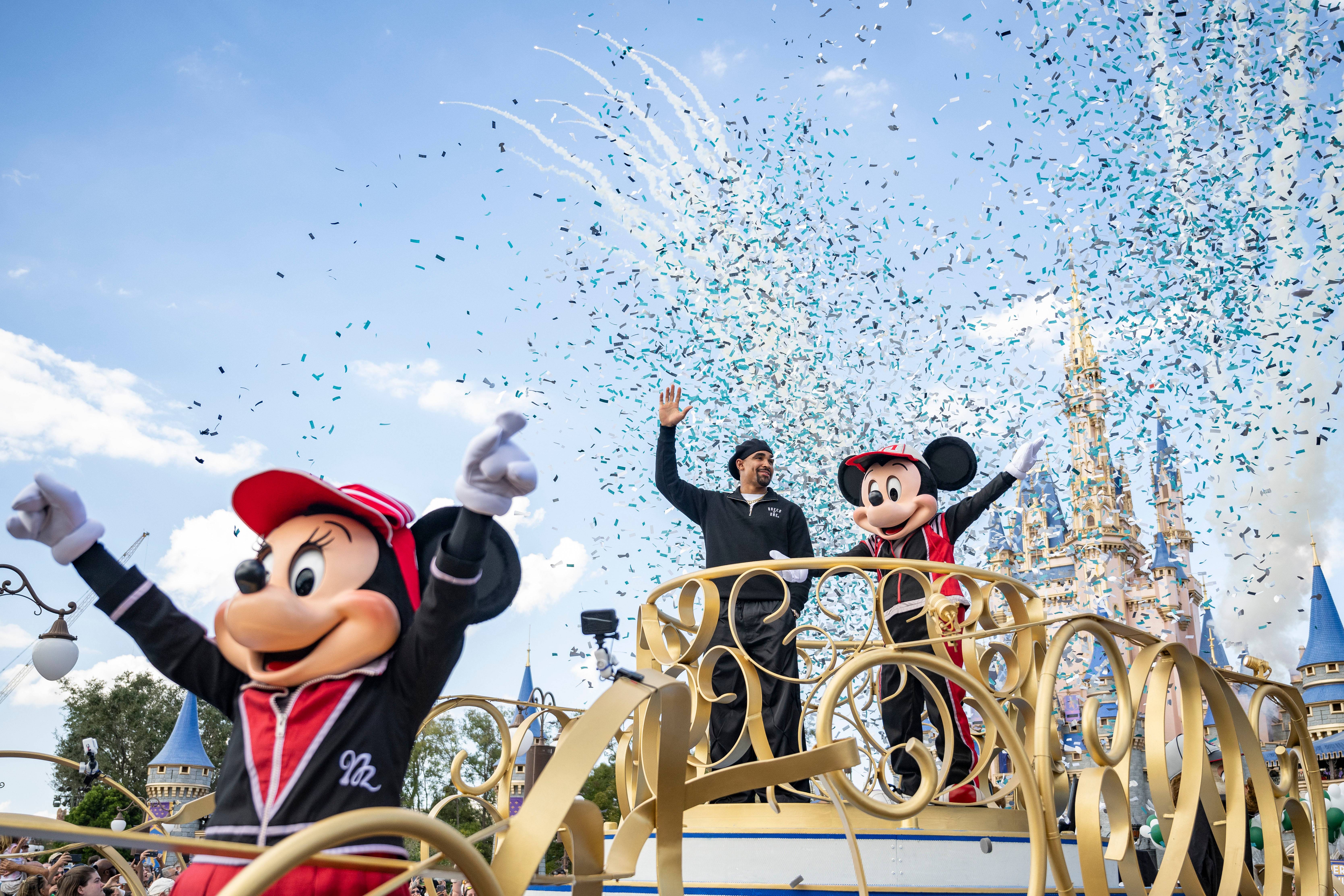 Jalen Hurts Celebrates Super Bowl Victory at Walt Disney World