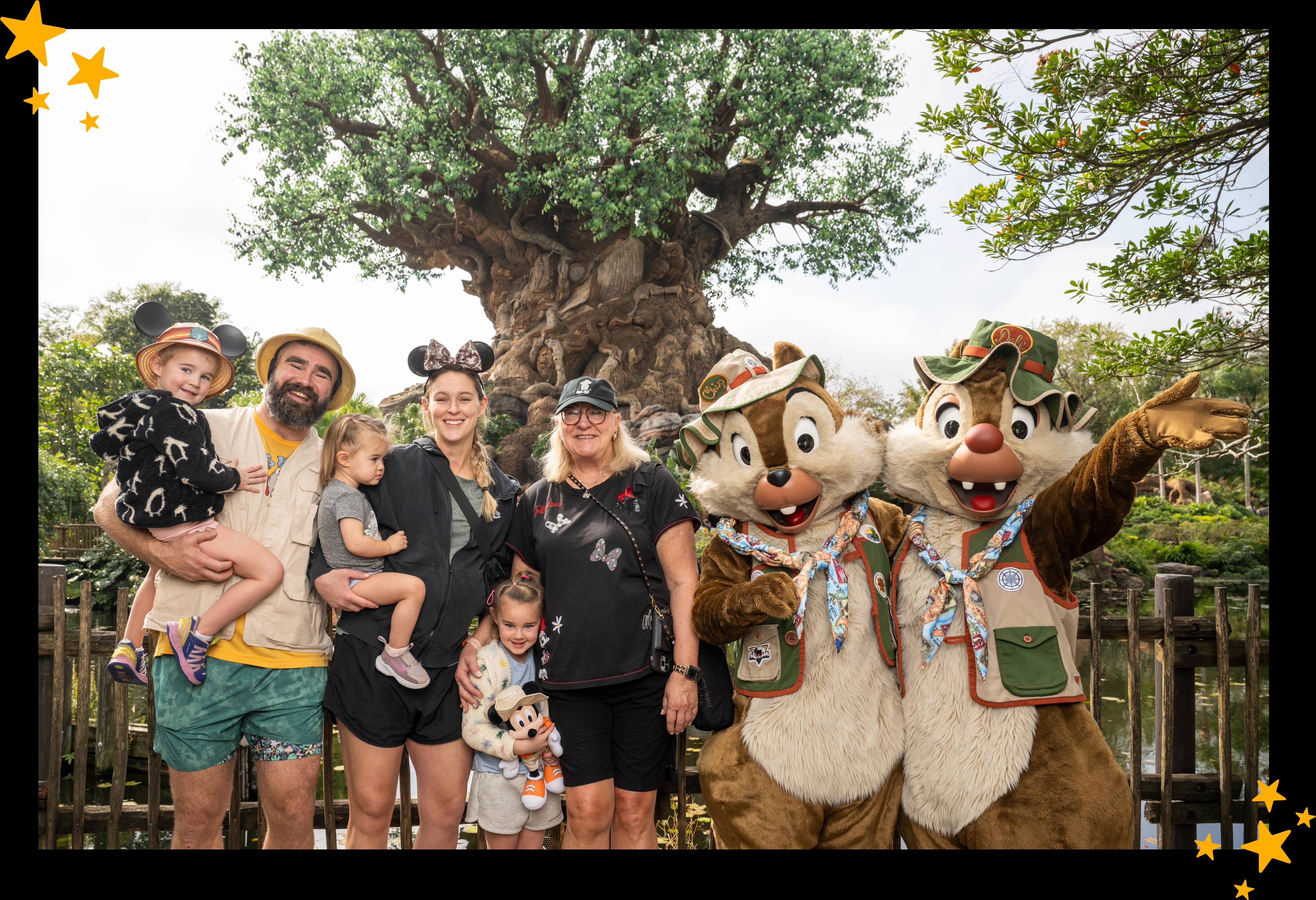 Jason and Kylie Kelce at Disney's Animal Kingdom