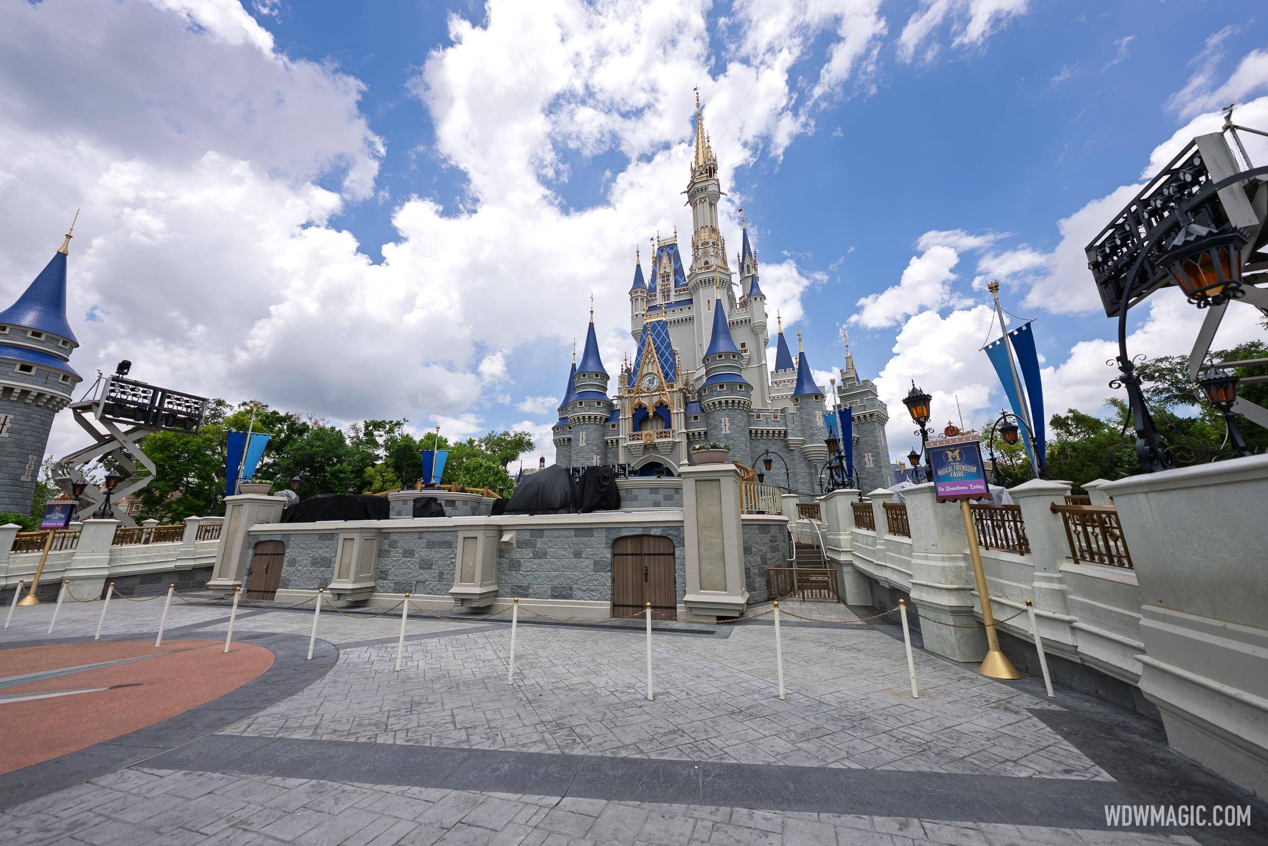 Cinderella Castle Concert Stage Setup — Dave Matthews Band, May 13, 2026