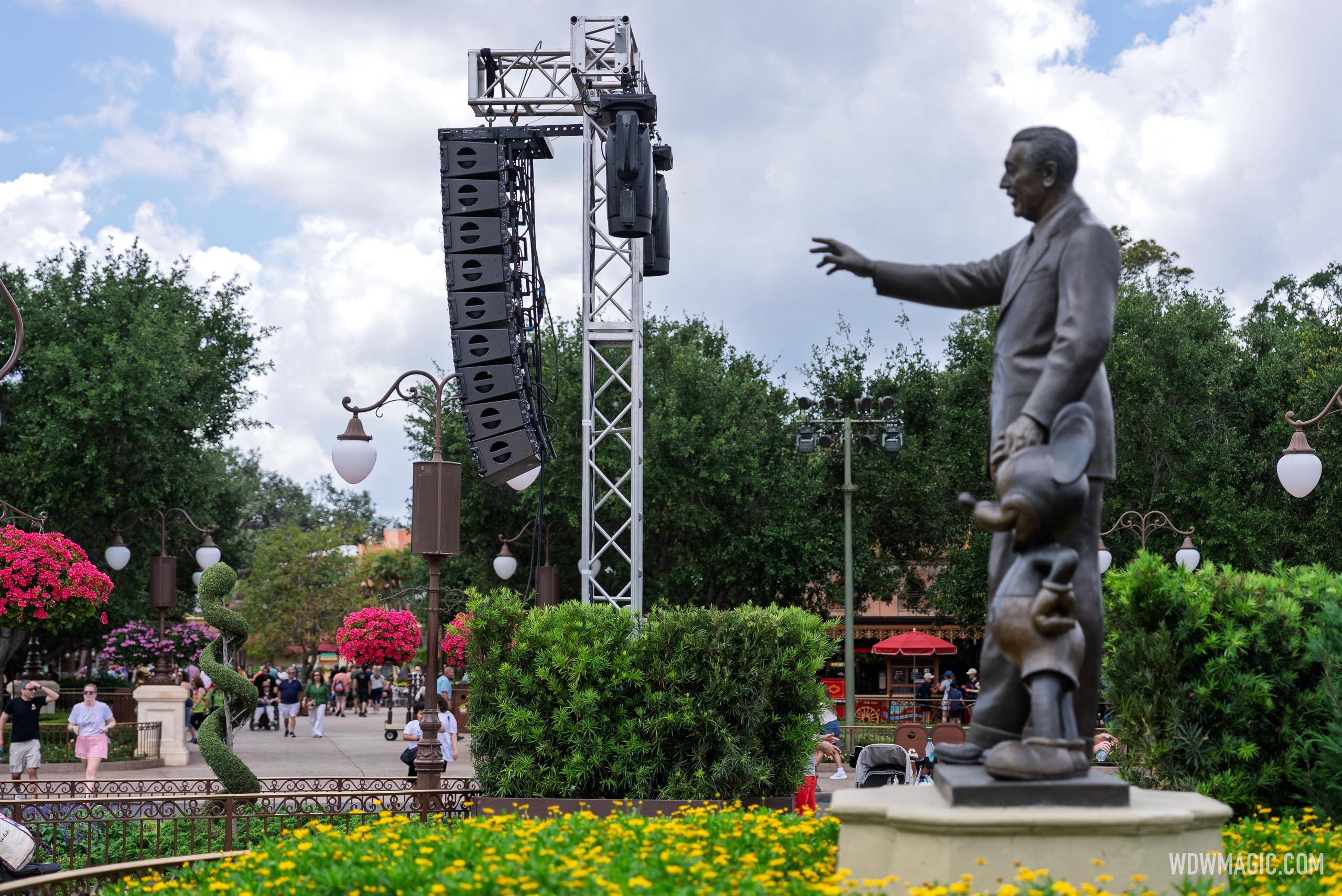 Cinderella Castle Concert Stage Setup — Dave Matthews Band, May 13, 2026