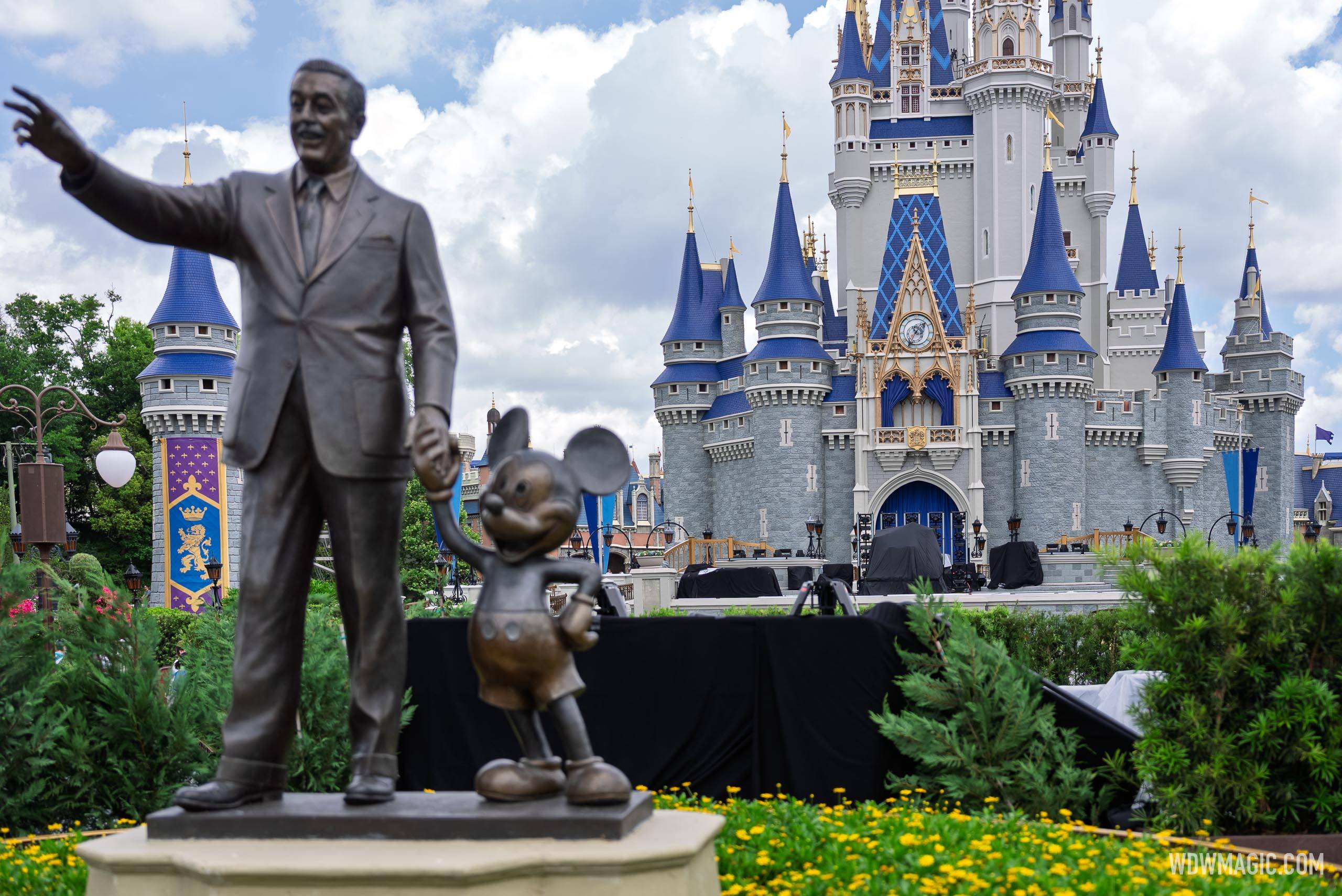Cinderella Castle Concert Stage Setup — Dave Matthews Band, May 13, 2026