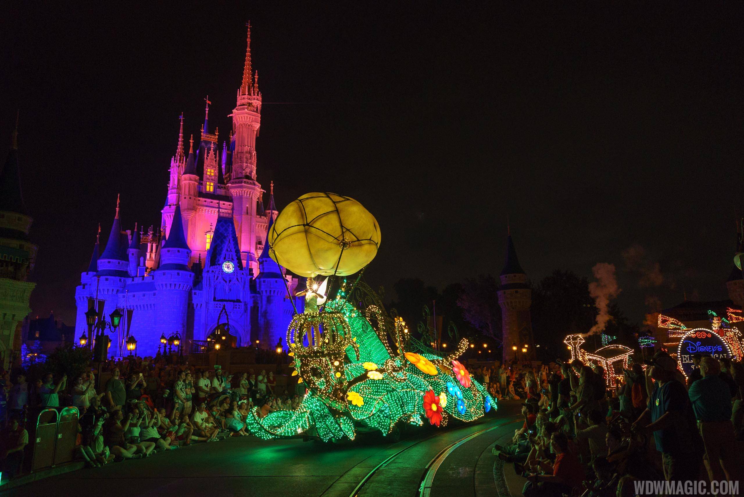 Press Release - The original Main Street Electrical Parade from Disneyland heading to Walt Disney World