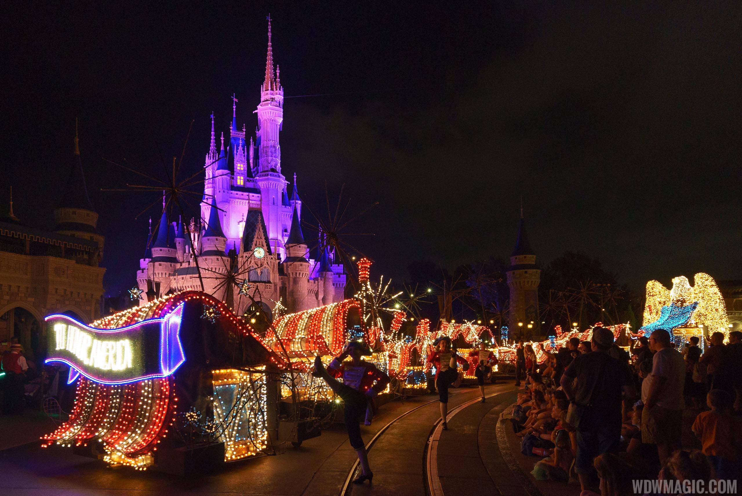 Classic Disney fun, timeless parade.