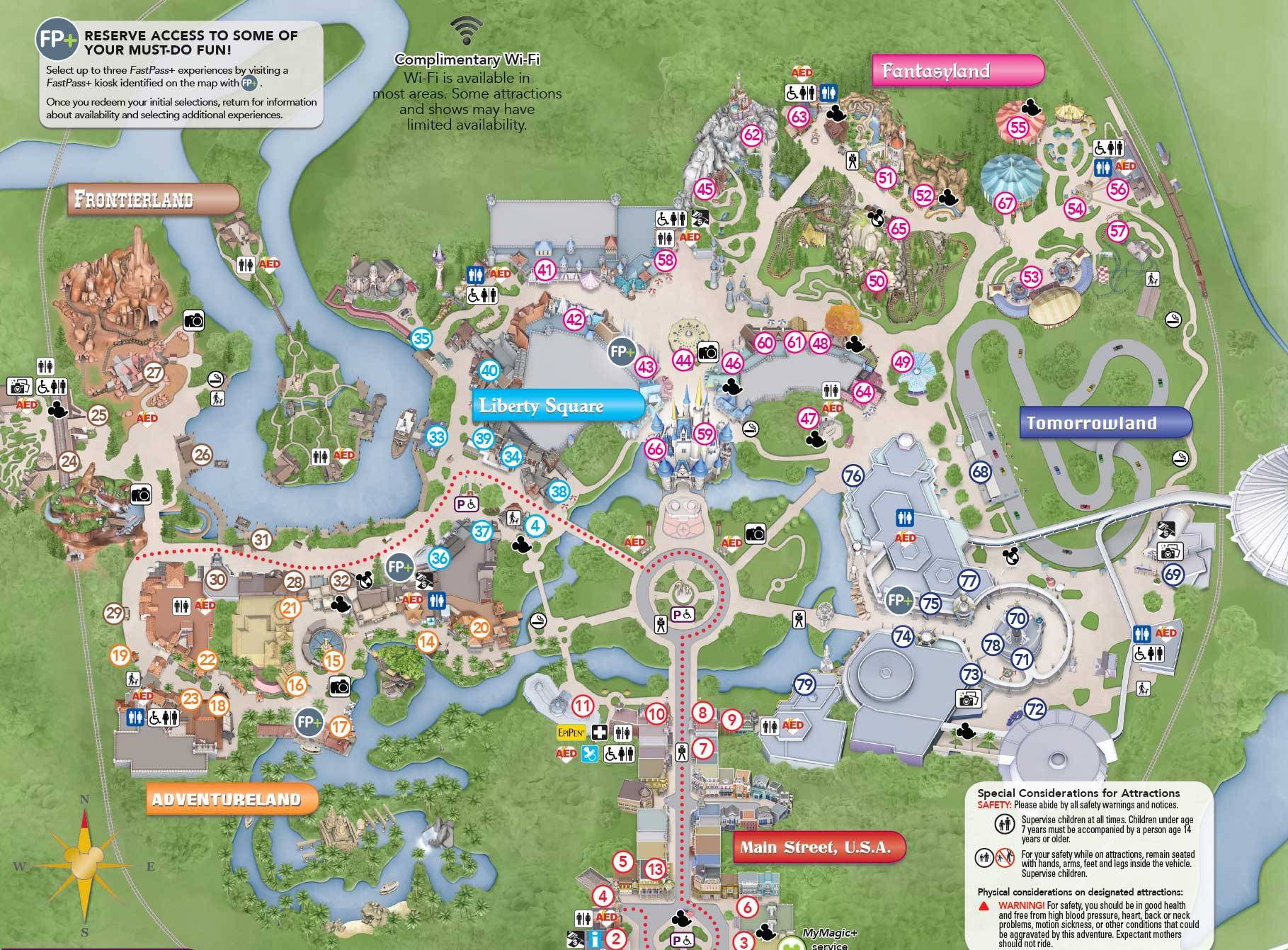 PHOTOS - New Magic Kingdom guide map shows changes to the hub area