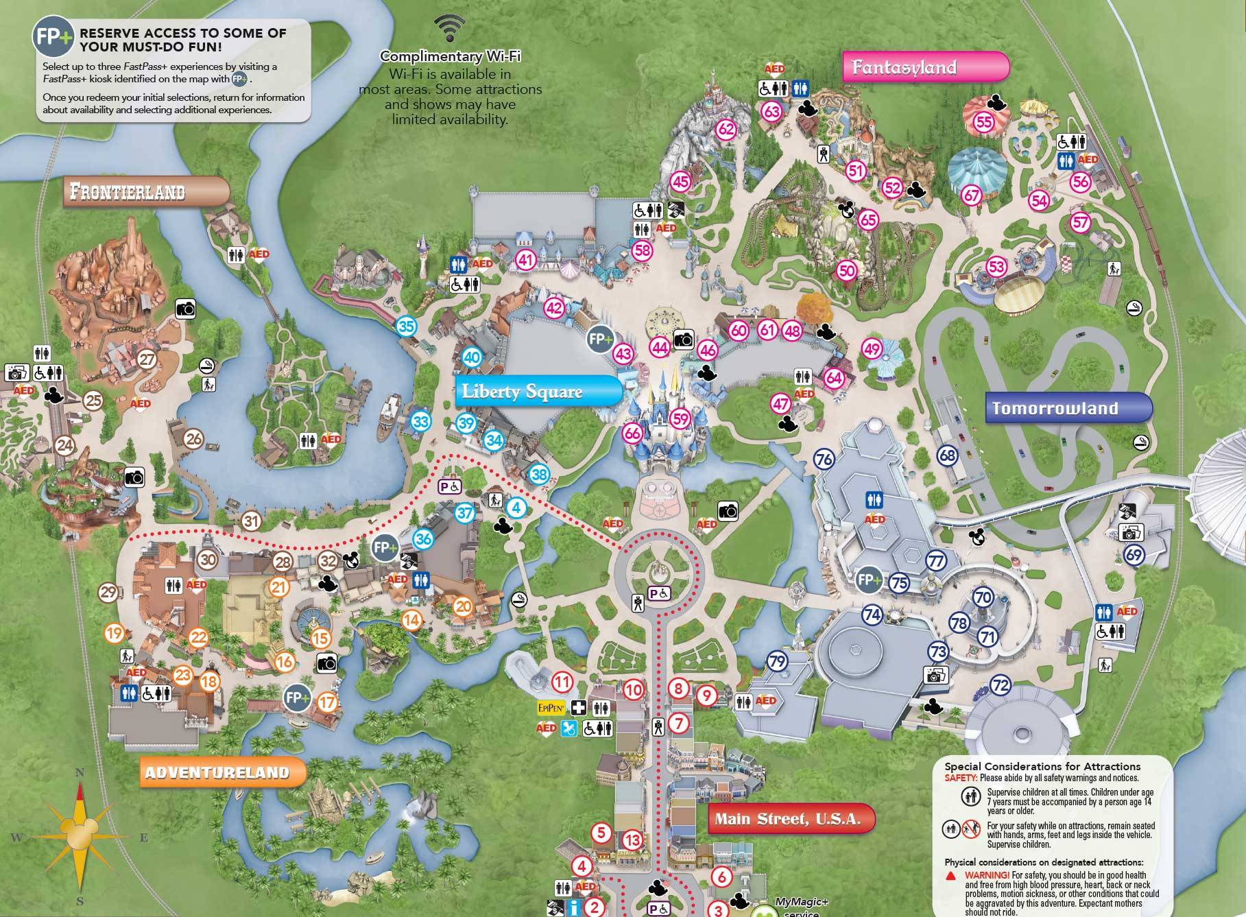 PHOTOS - New Magic Kingdom guide map shows changes to the hub area