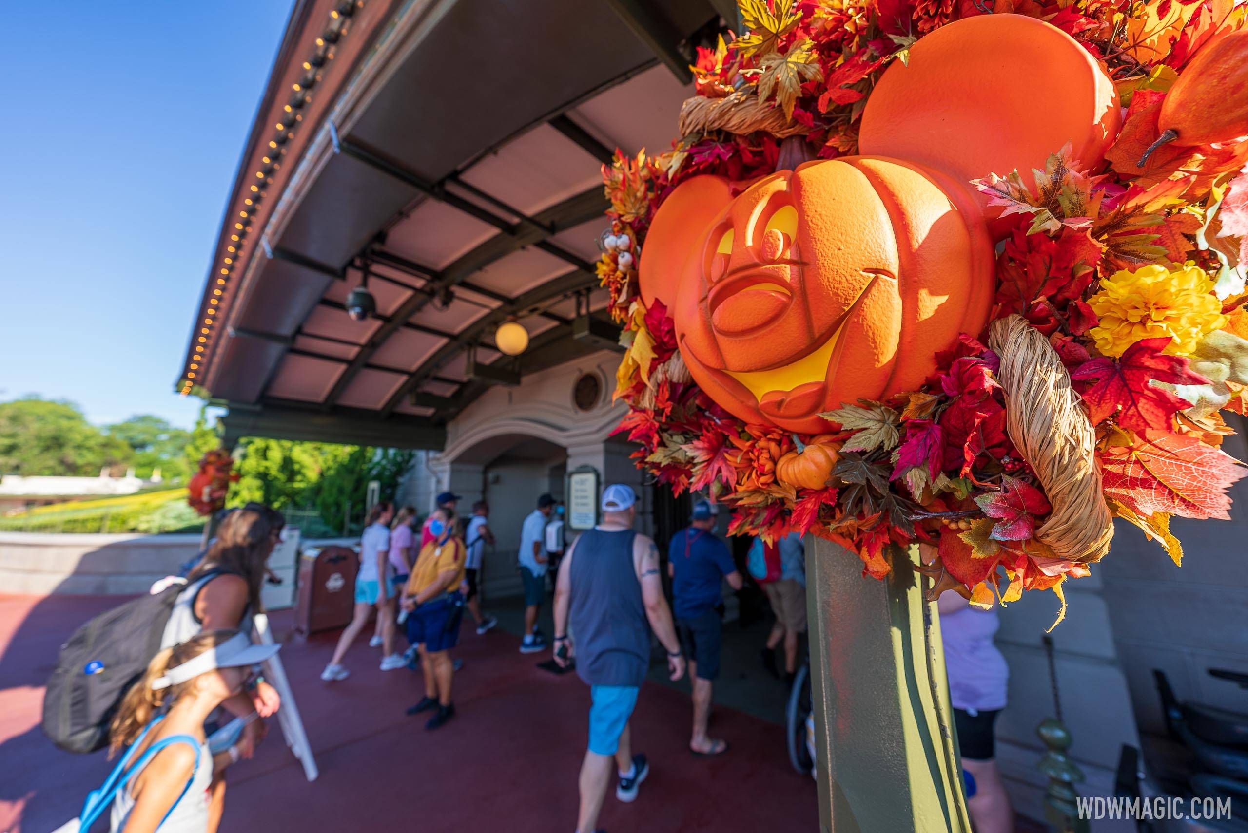 Mickey Pumpkins on Main Street U.S.A. - August 9 2021