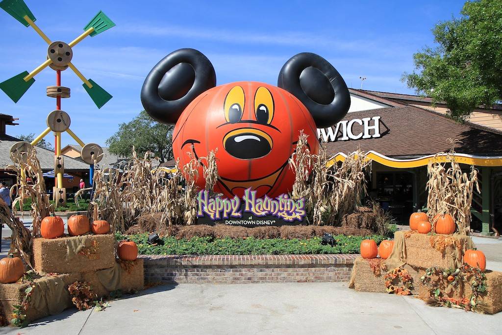 The largest of the Halloween decorated areas in the Marketplace
