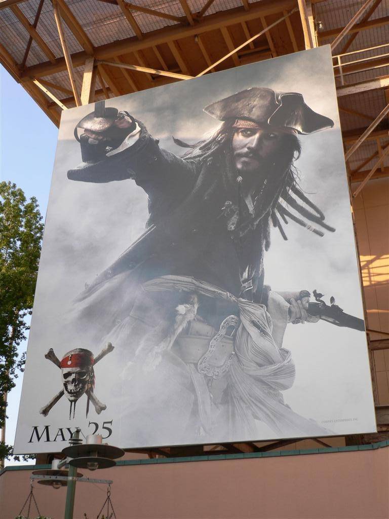 Huge new Pirates of the Caribbean movie poster installed