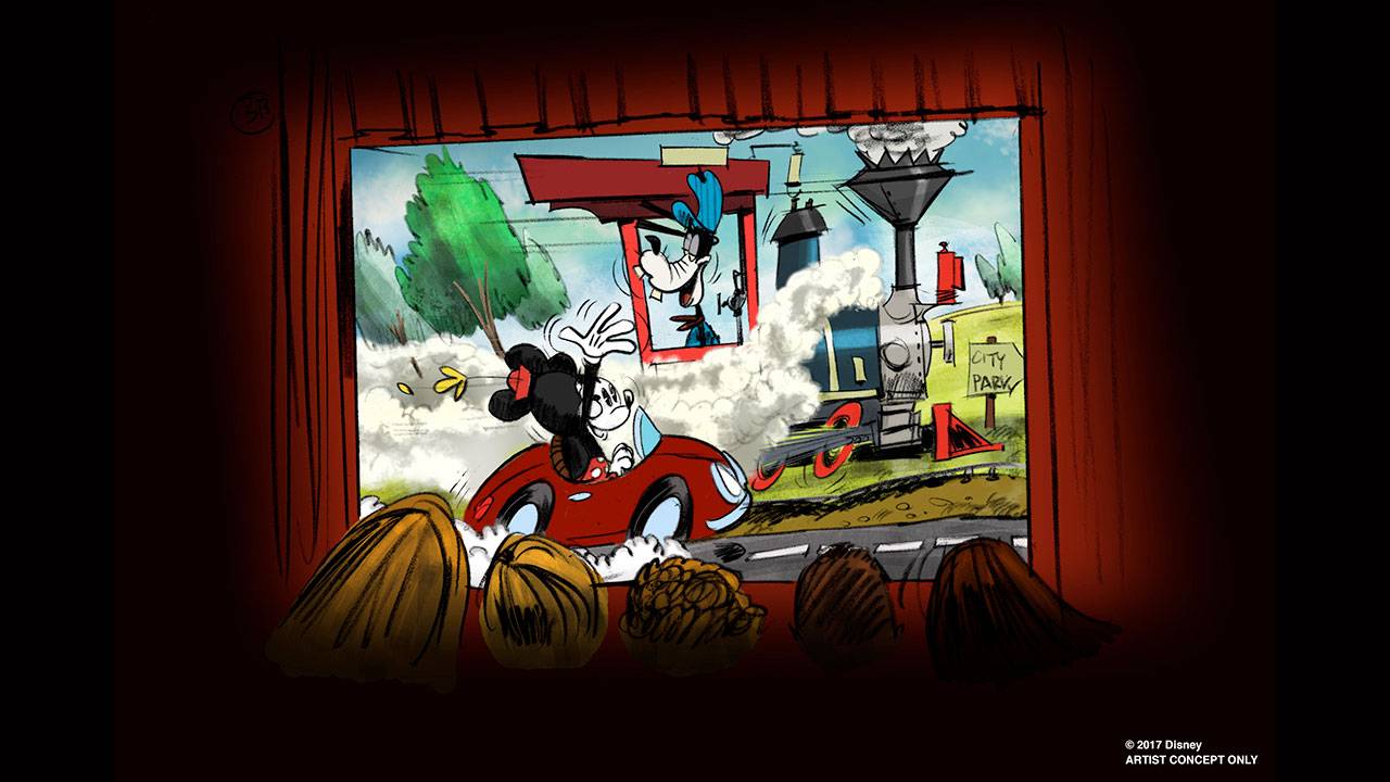 Mickey and Minnie's Runaway Railway concept art