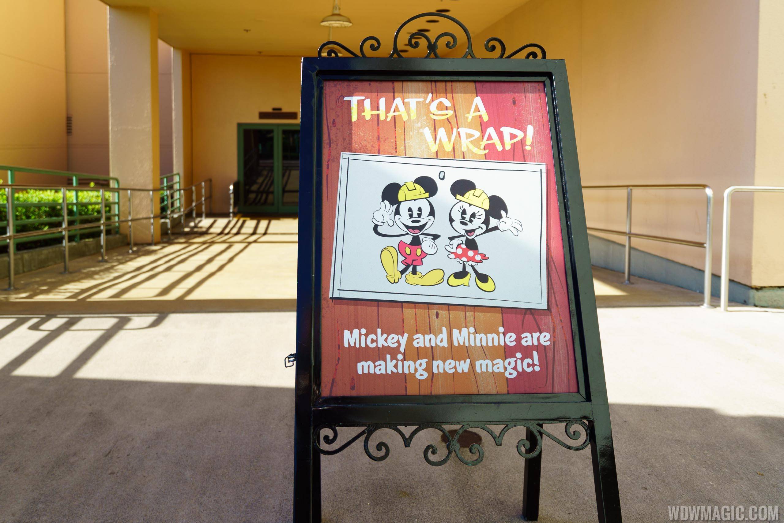 Mickey and Minnie's Runaway Railway coming soon posters up at The Chinese Theatre