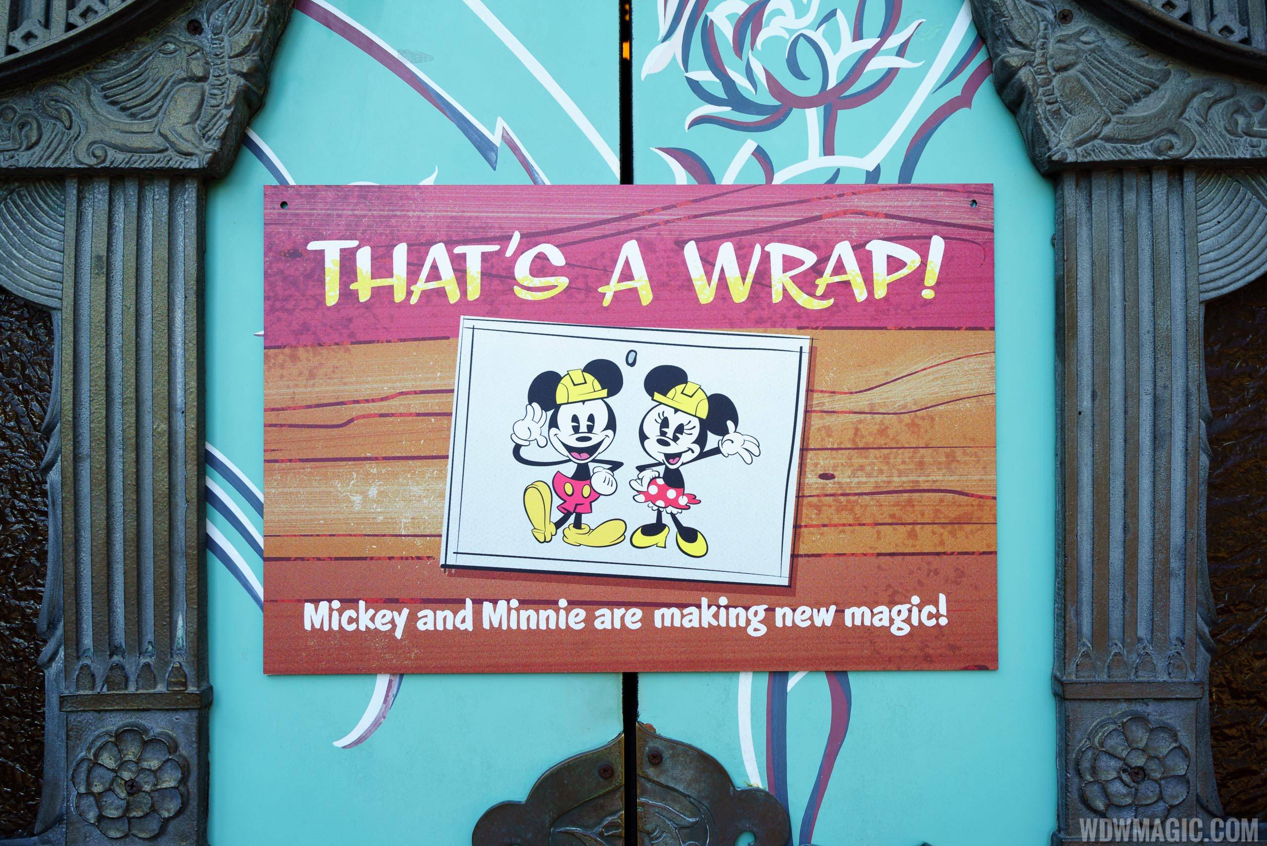 Mickey and Minnie's Runaway Railway coming soon posters up at The Chinese Theatre