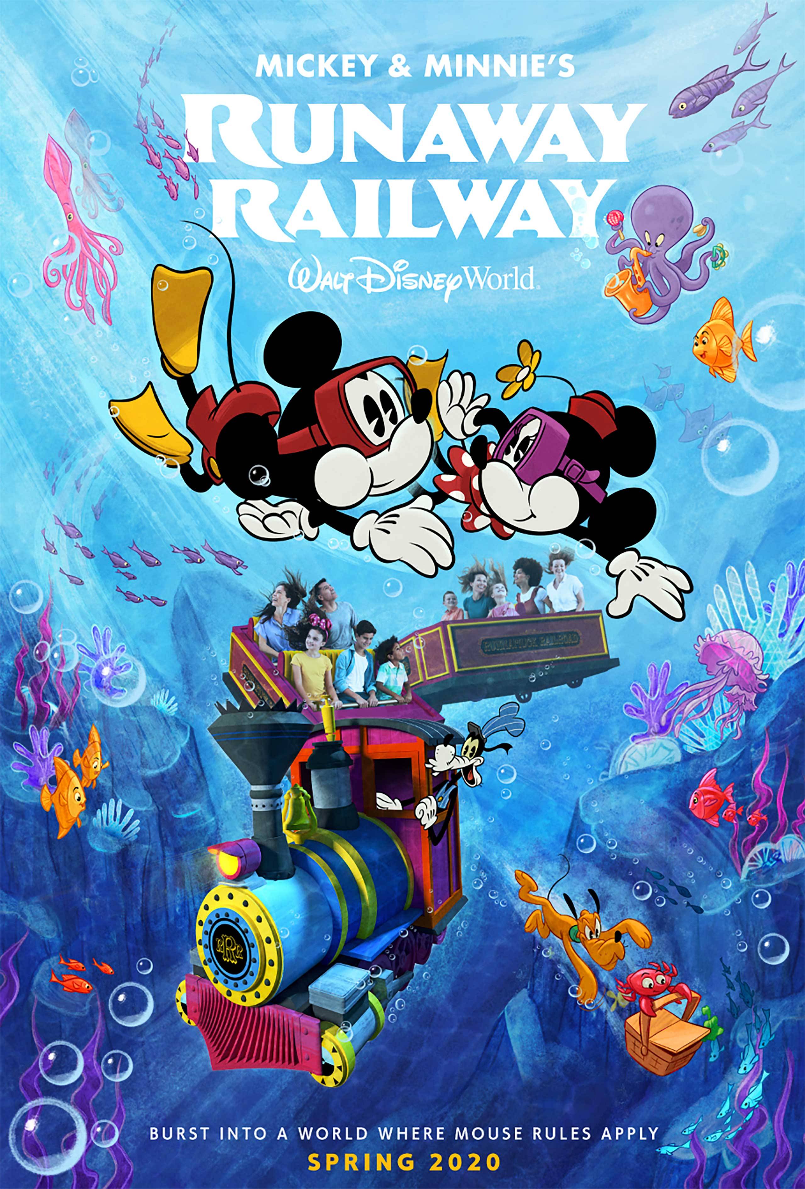Mickey and Minnie's Runaway Railway poster November 2019