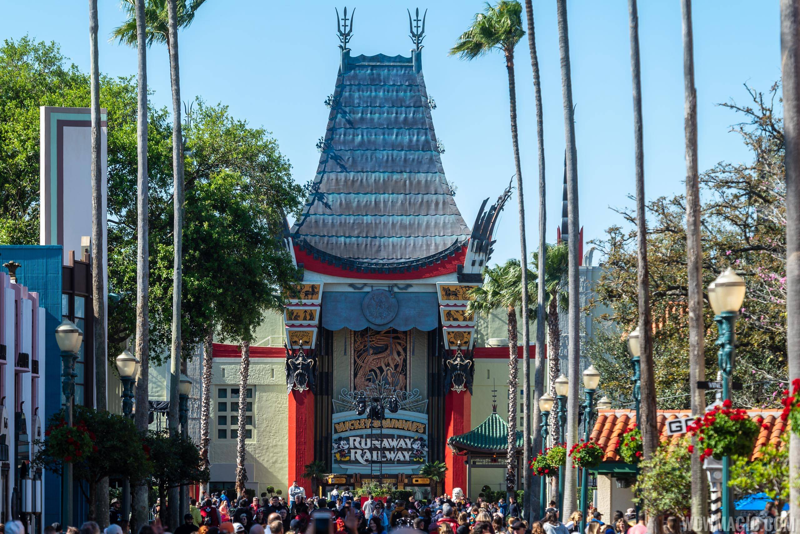 The Chinese Theater is home to Runaway Railway and the Star Wars nighttime show