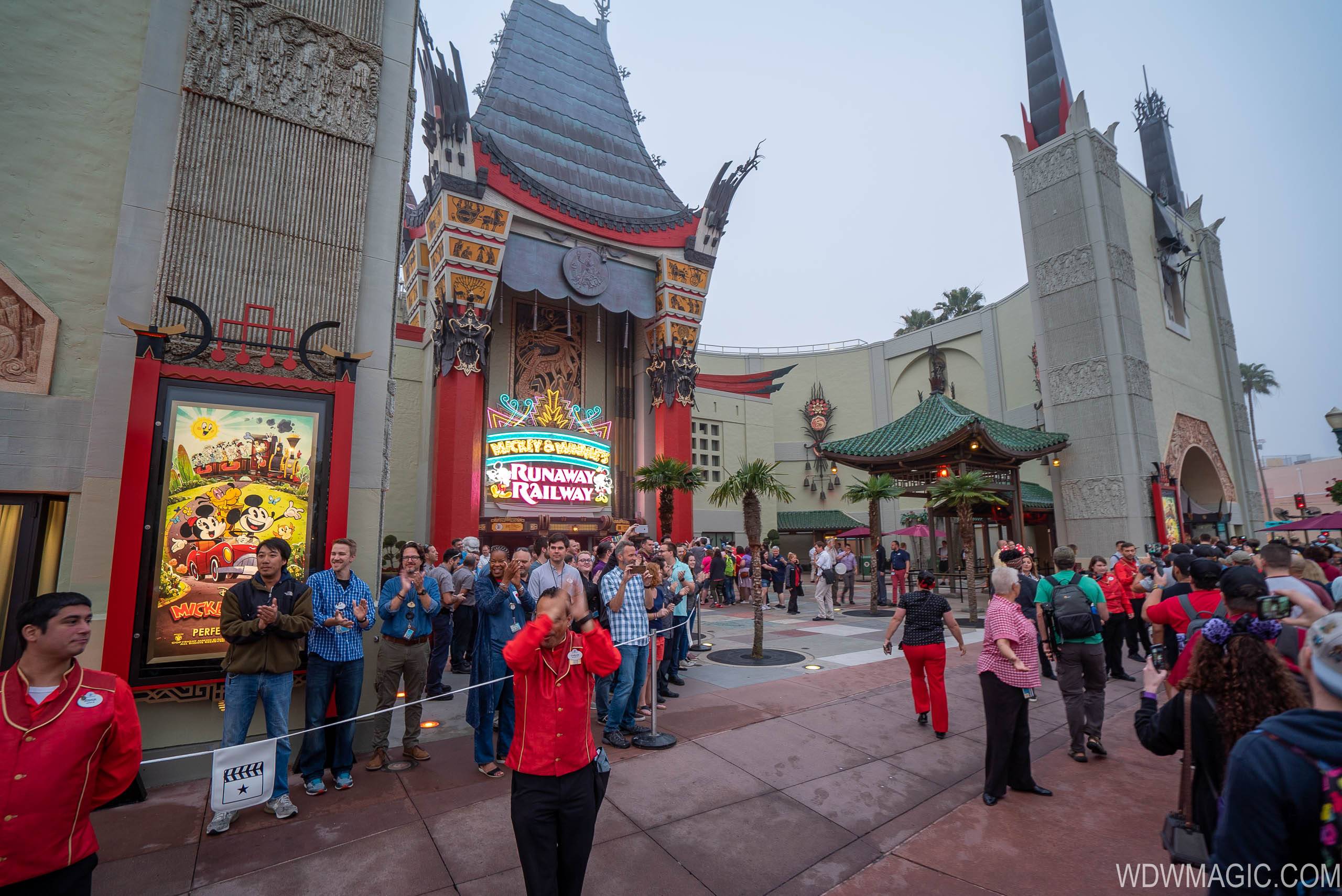 PHOTOS - Crowds pack into Disney's Hollywood Studios for the opening of Mickey and Minnie's Runaway Railway