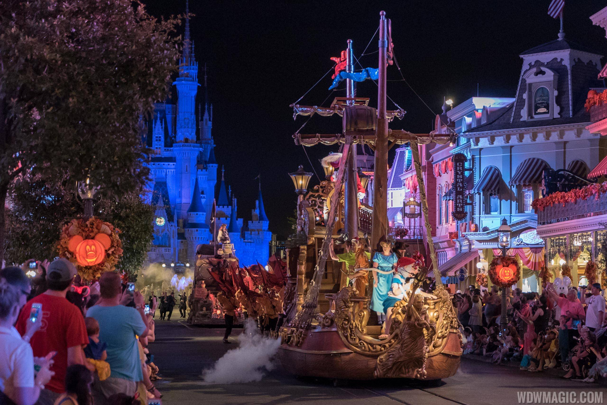 Mickey's Boo to You Halloween Parade - Peter Pan float