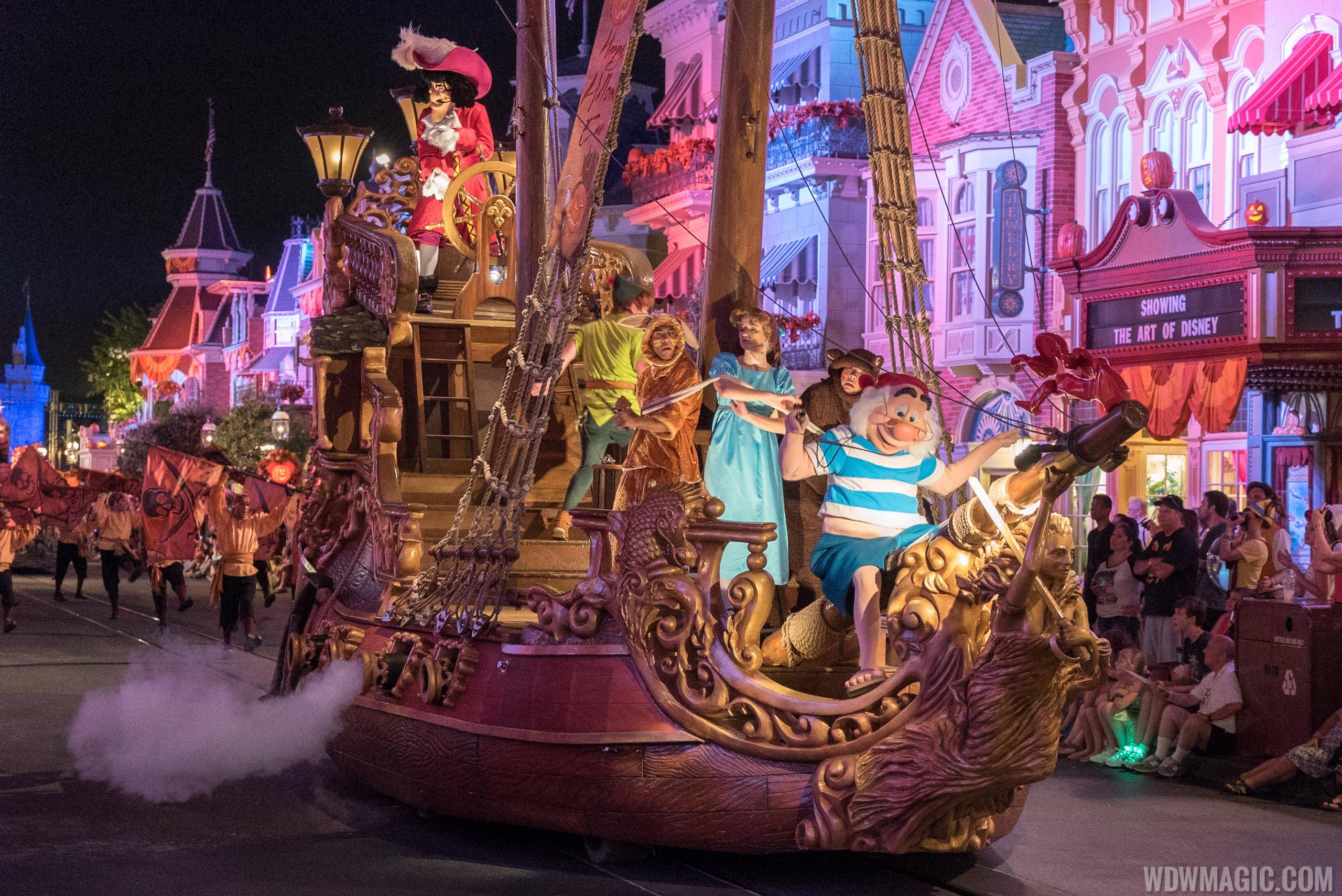 Mickey's Boo to You Halloween Parade - Peter Pan Float