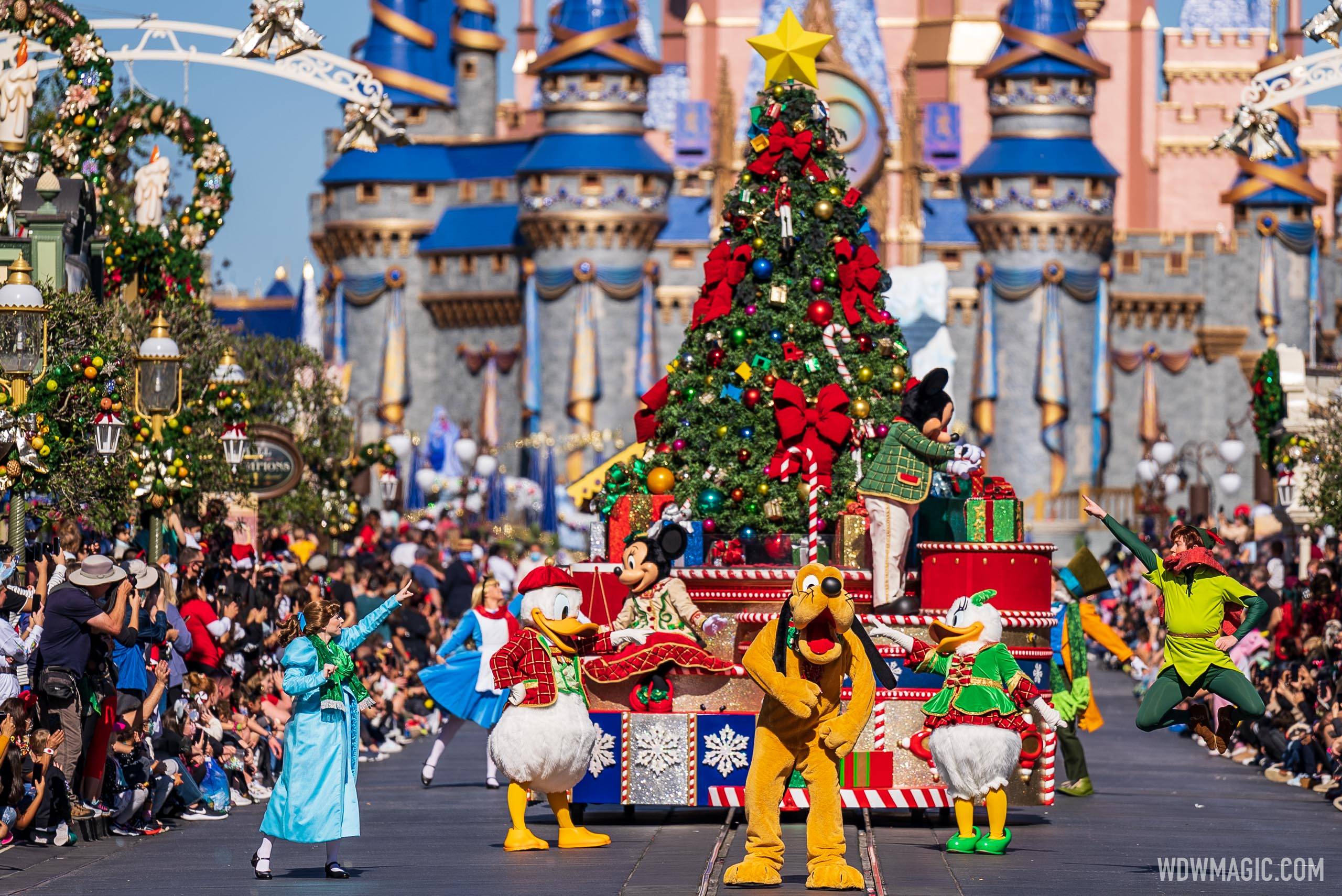 Disney World sees the return of daytime parades with 'Mickey's Once Upon a Christmastime Parade' at Magic Kingdom